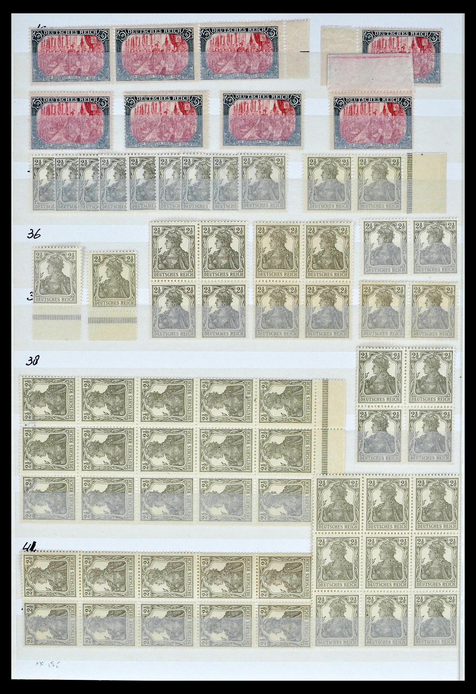 39256 0006 - Stamp collection 39256 German Reich MNH.