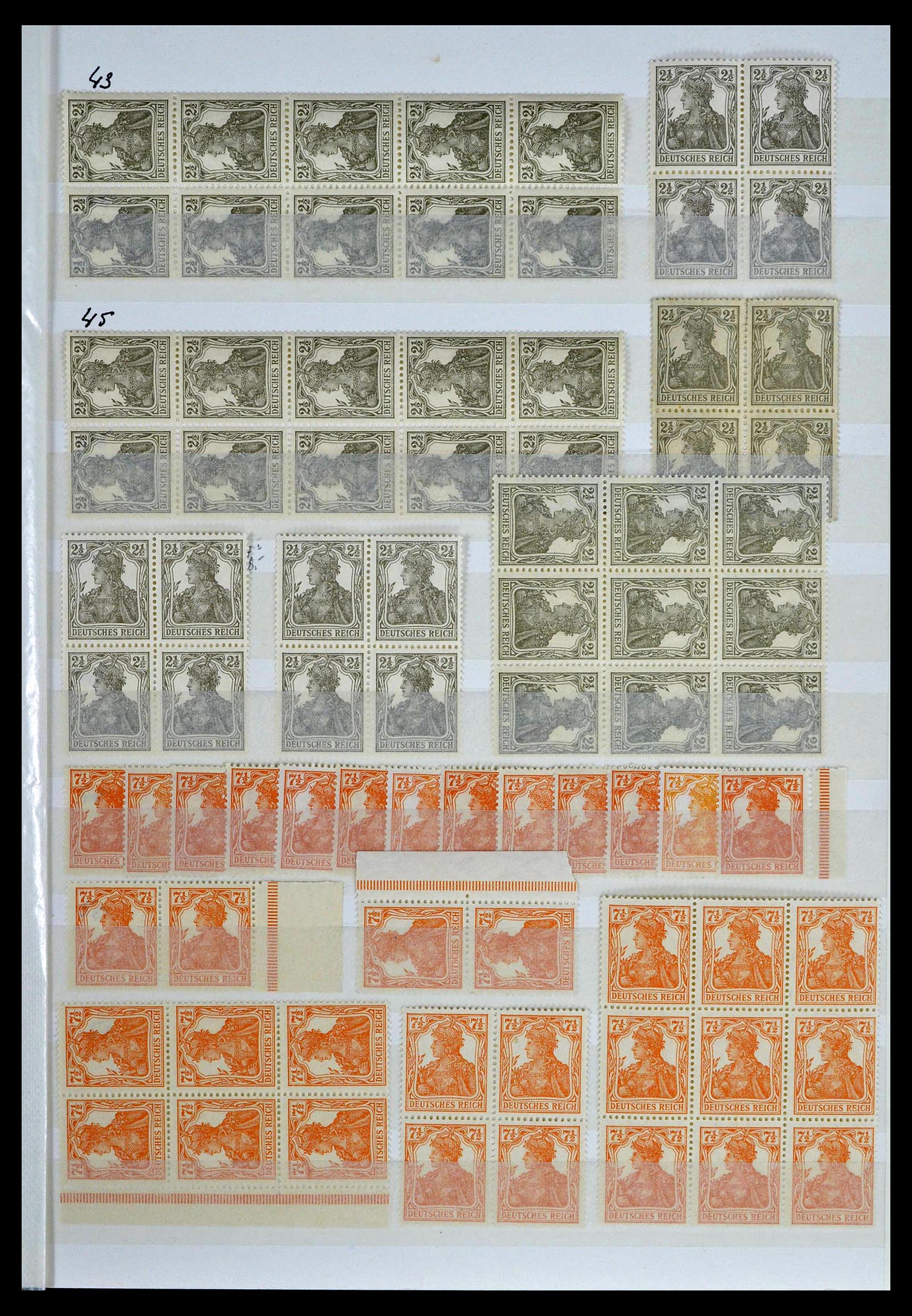 39256 0007 - Postzegelverzameling 39256 Duitse Rijk postfris.