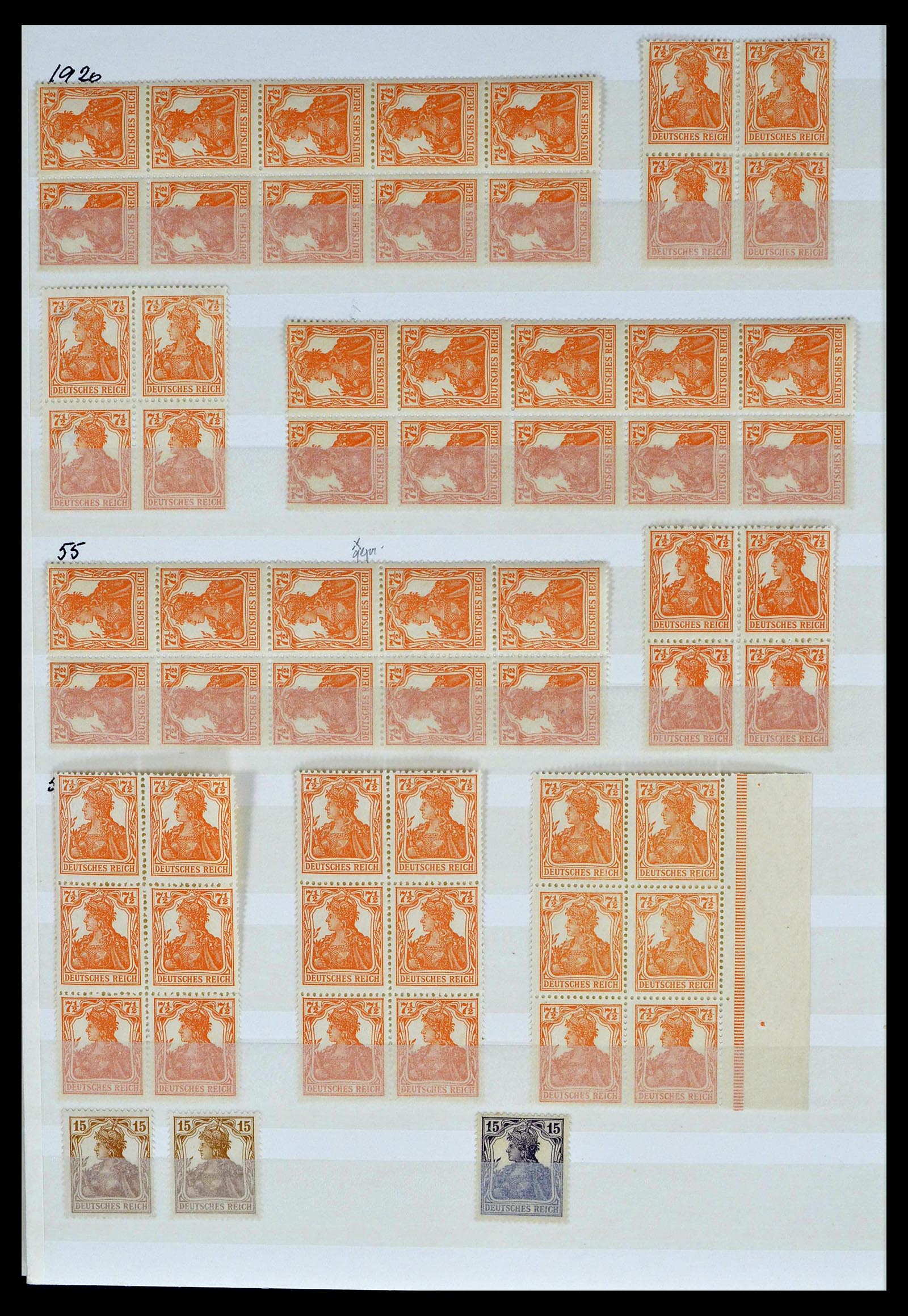 39256 0008 - Stamp collection 39256 German Reich MNH.