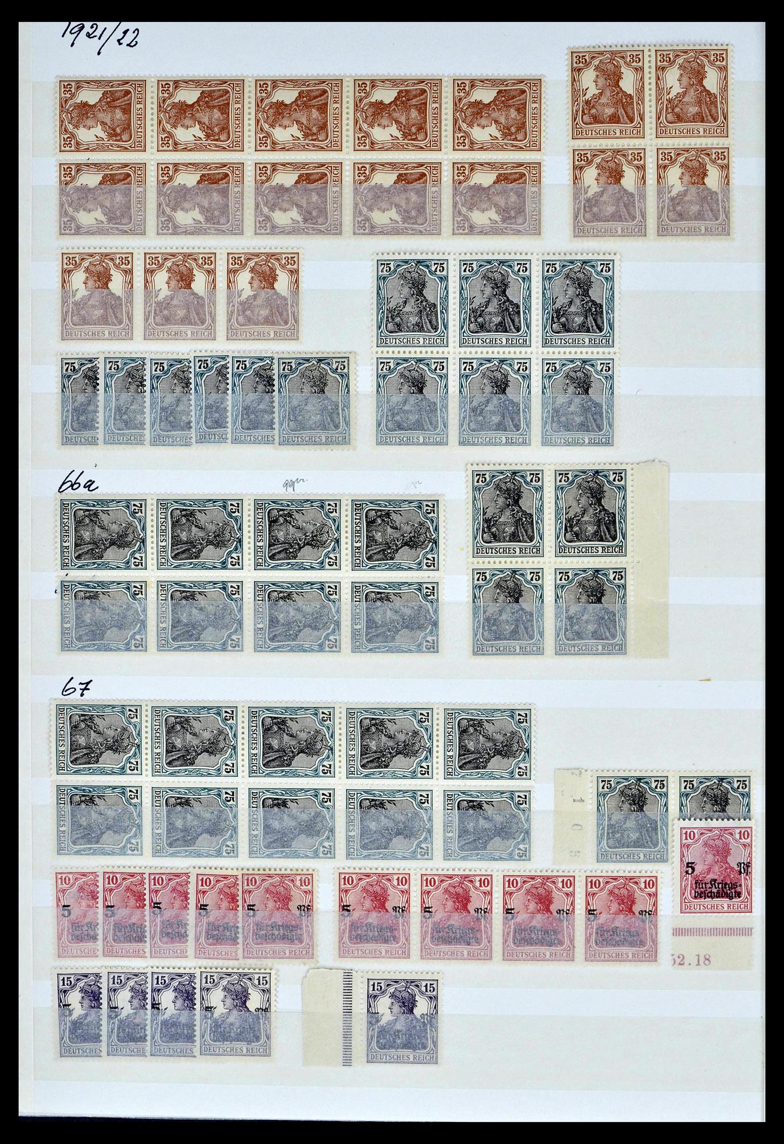 39256 0010 - Stamp collection 39256 German Reich MNH.