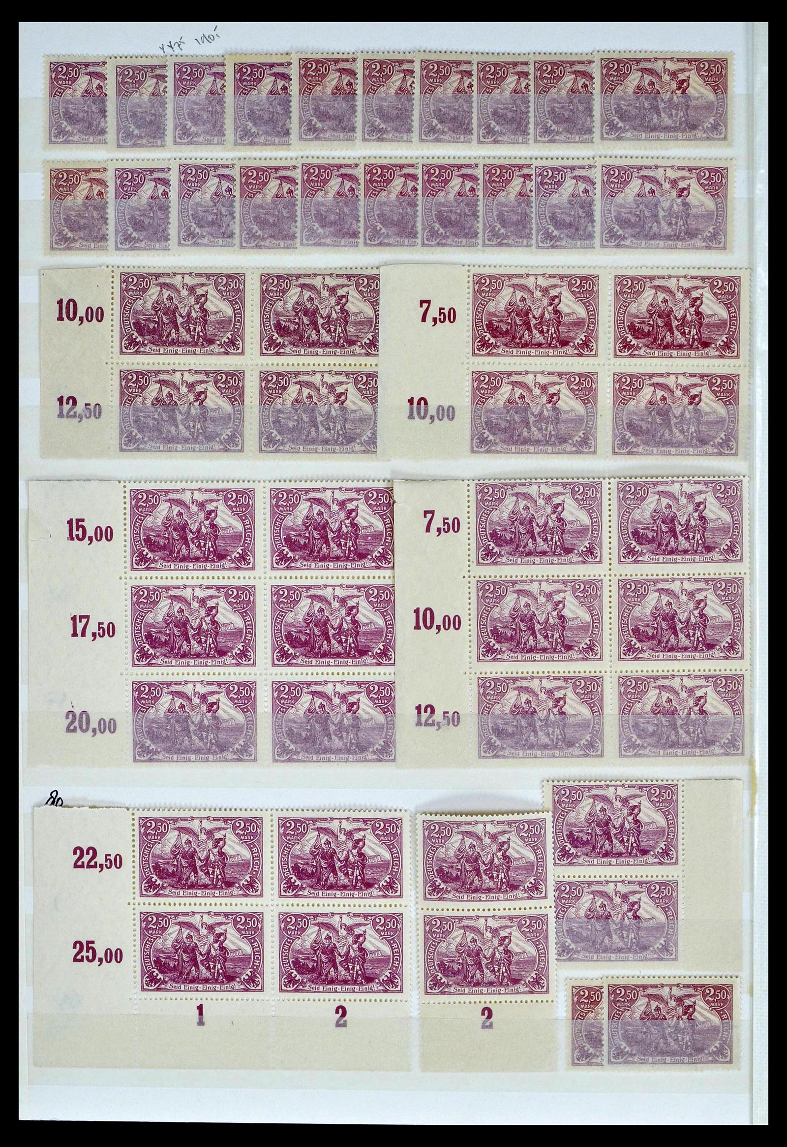 39256 0012 - Stamp collection 39256 German Reich MNH.