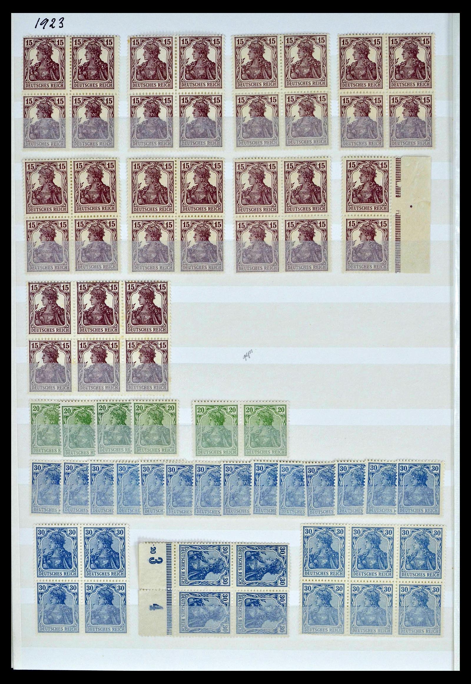 39256 0014 - Stamp collection 39256 German Reich MNH.