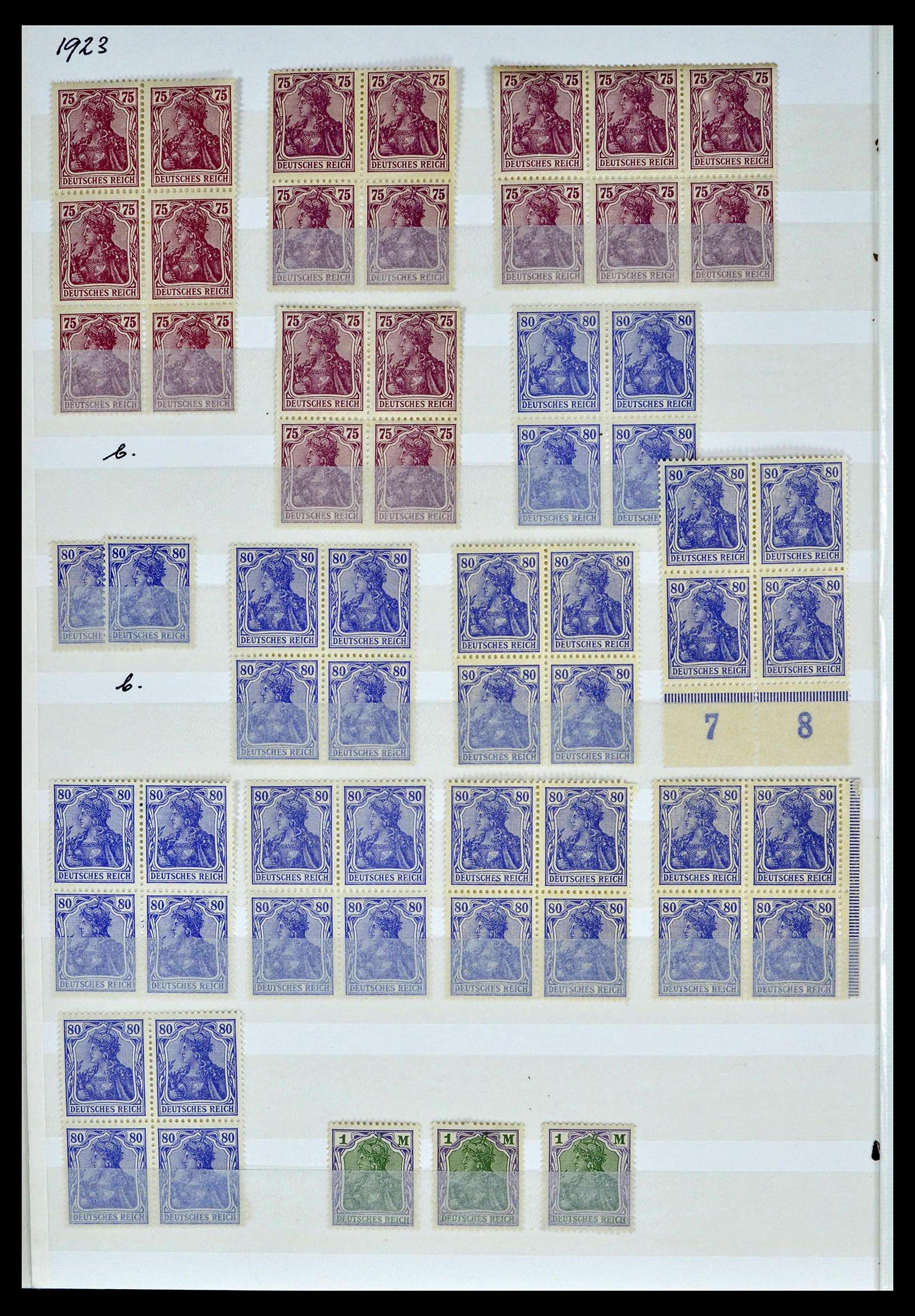 39256 0016 - Stamp collection 39256 German Reich MNH.