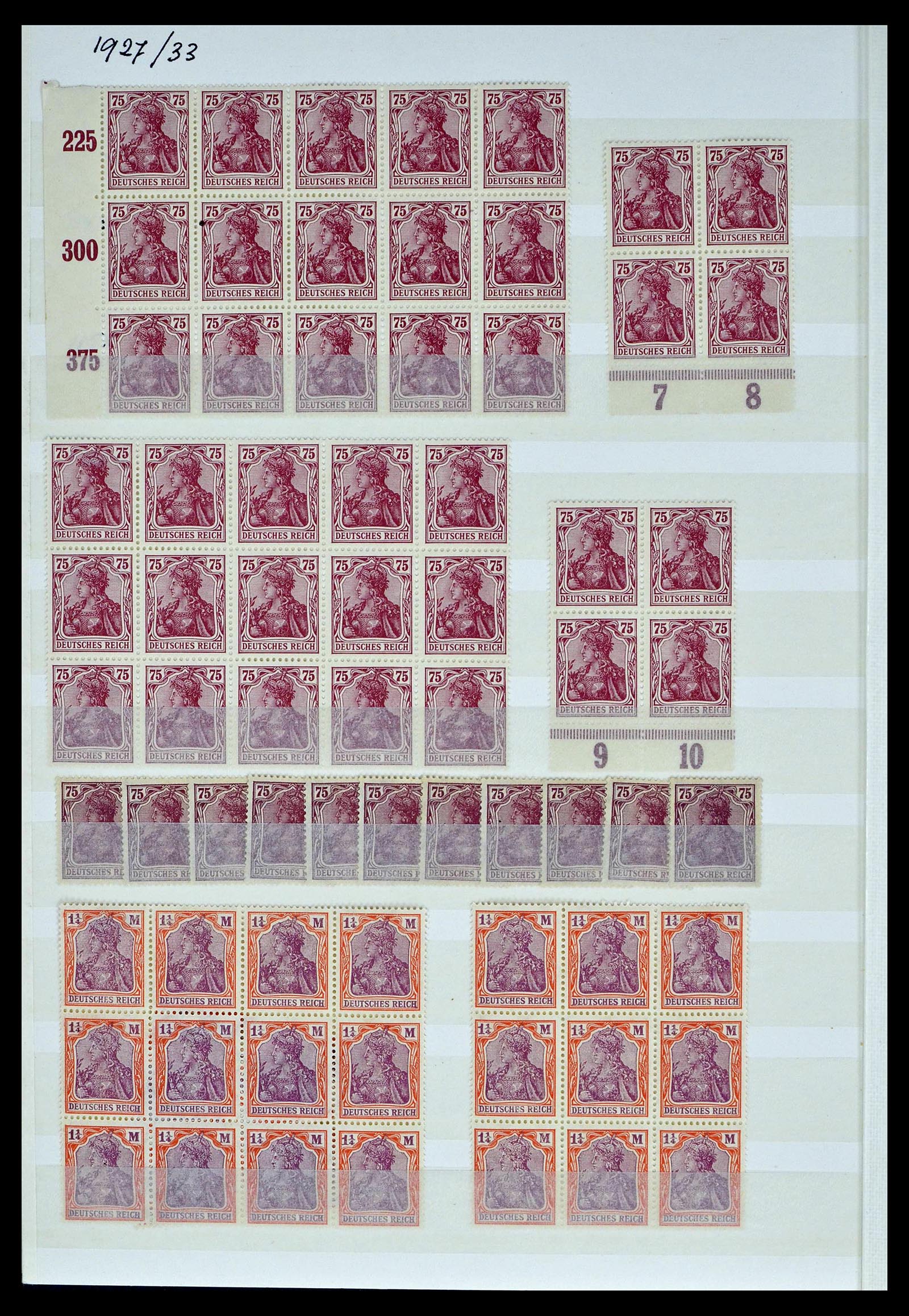 39256 0020 - Stamp collection 39256 German Reich MNH.