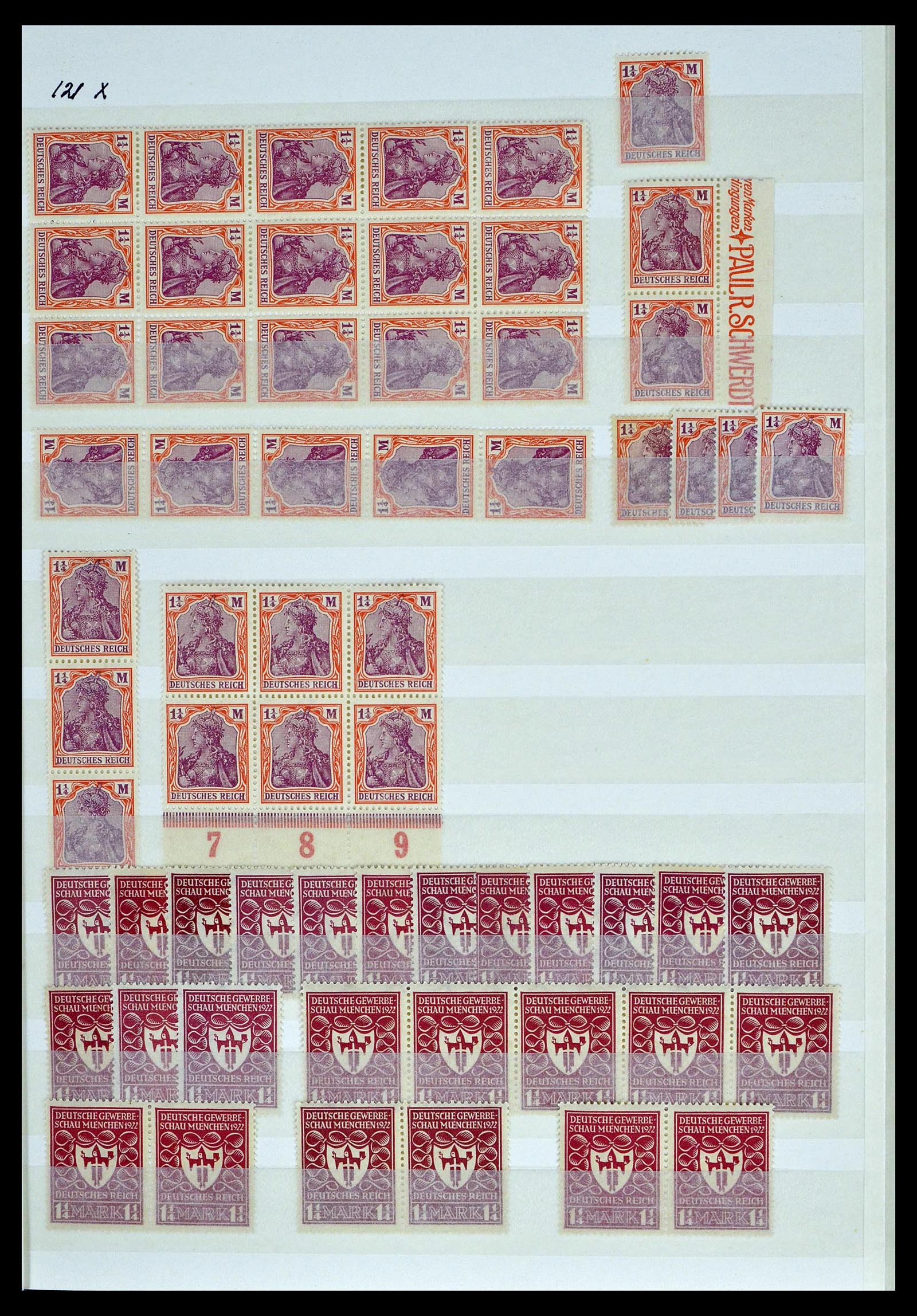 39256 0021 - Stamp collection 39256 German Reich MNH.