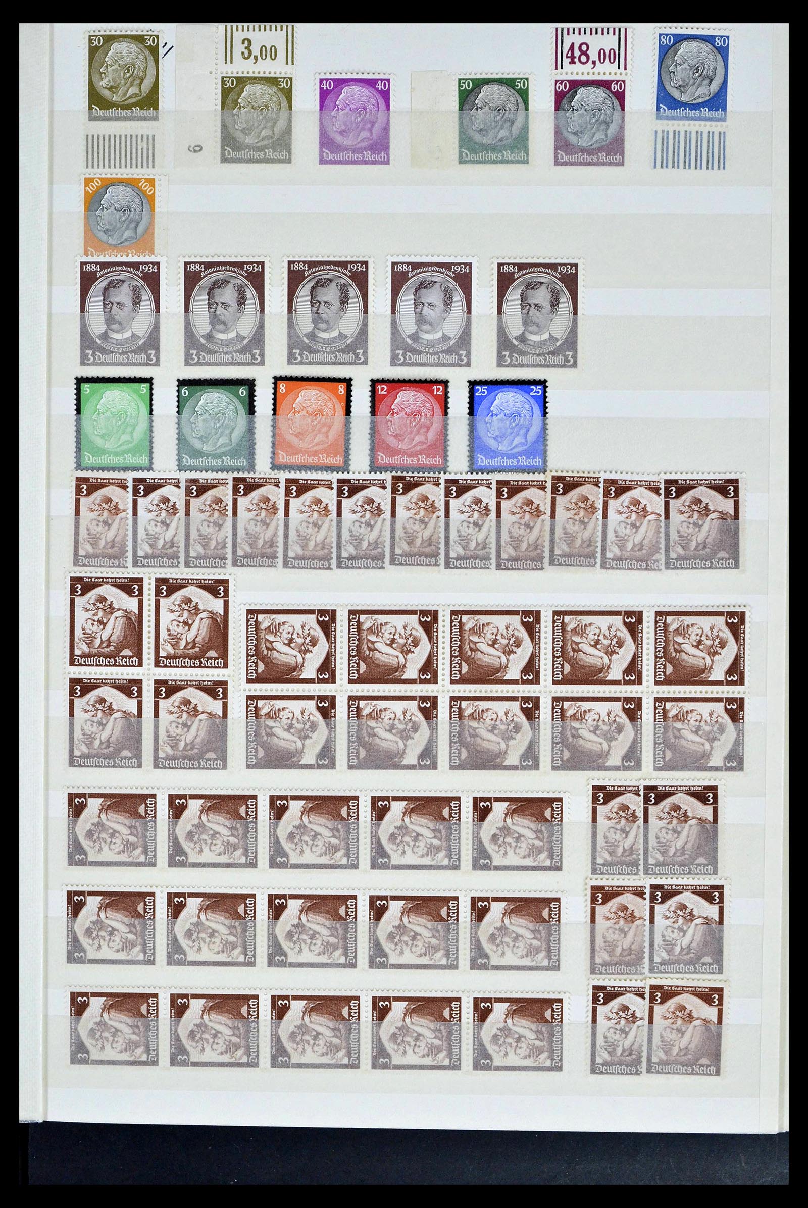 39256 0027 - Stamp collection 39256 German Reich MNH.
