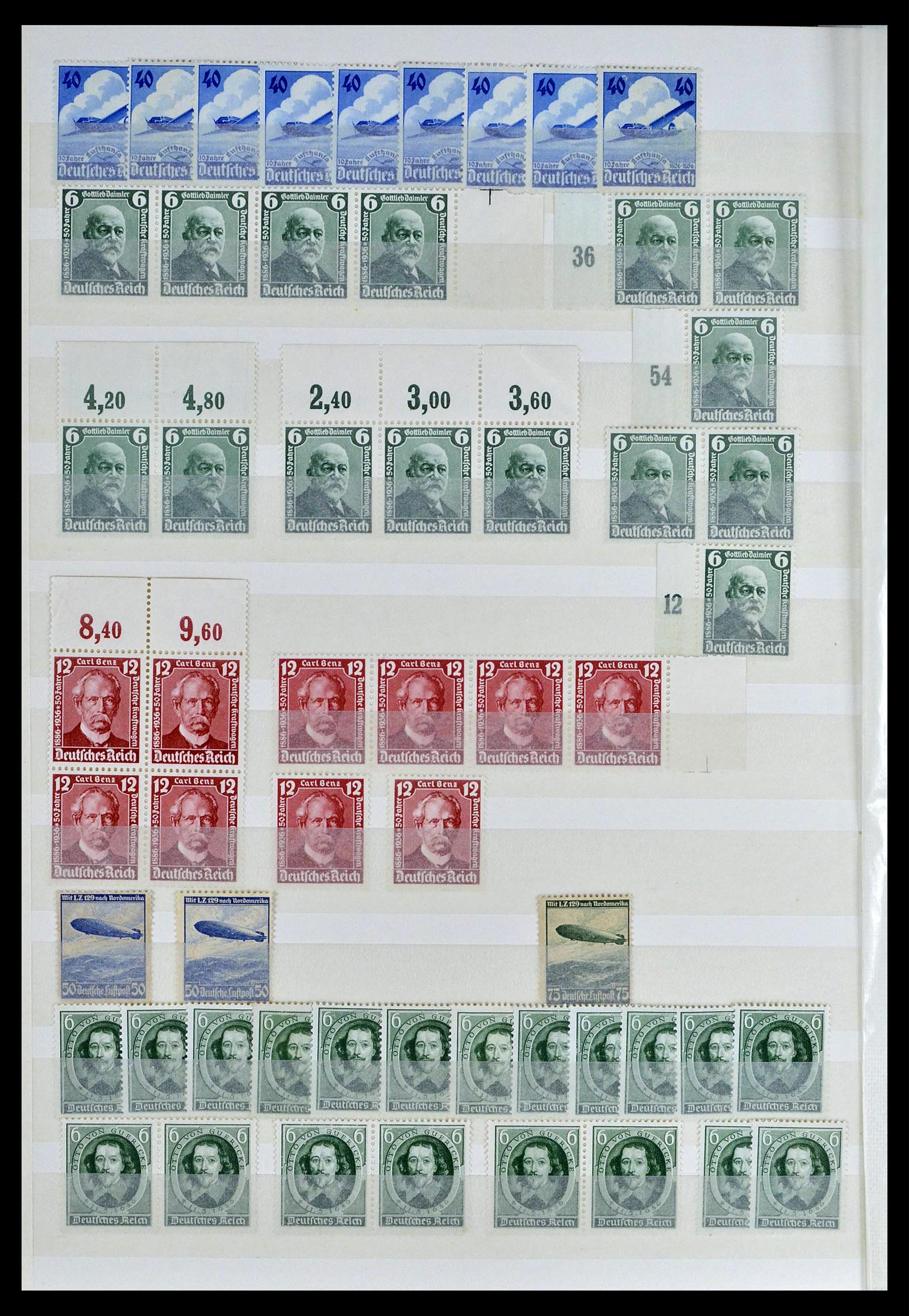 39256 0032 - Postzegelverzameling 39256 Duitse Rijk postfris.