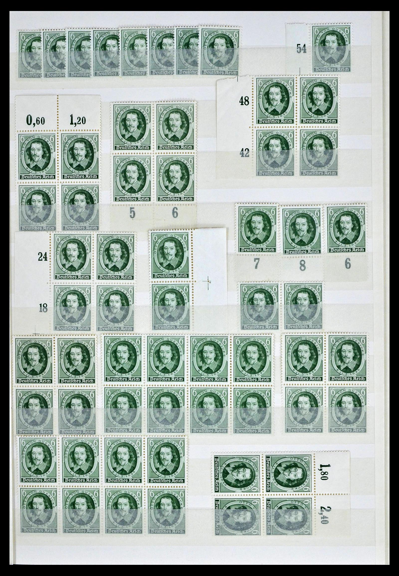 39256 0033 - Postzegelverzameling 39256 Duitse Rijk postfris.