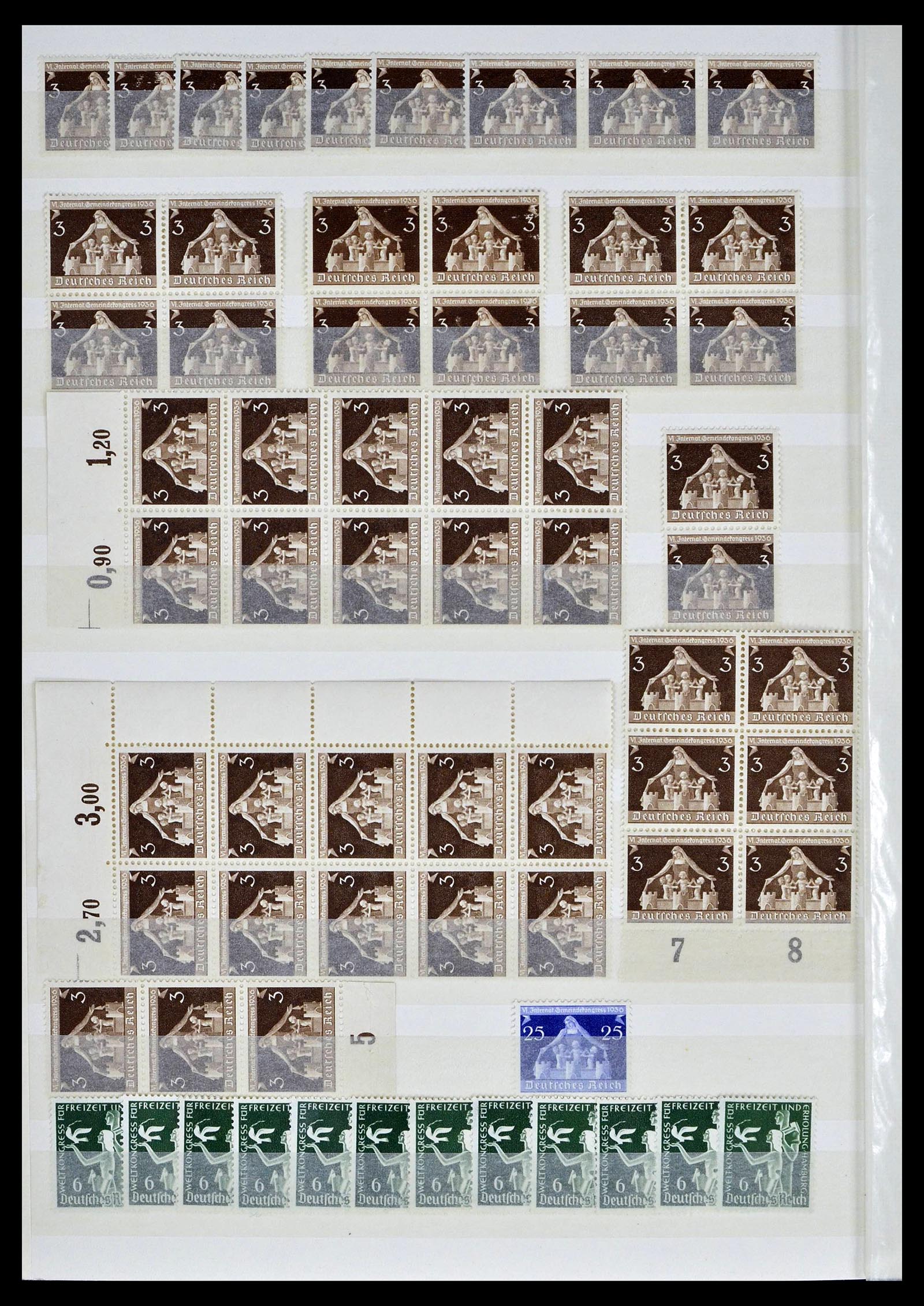 39256 0034 - Stamp collection 39256 German Reich MNH.
