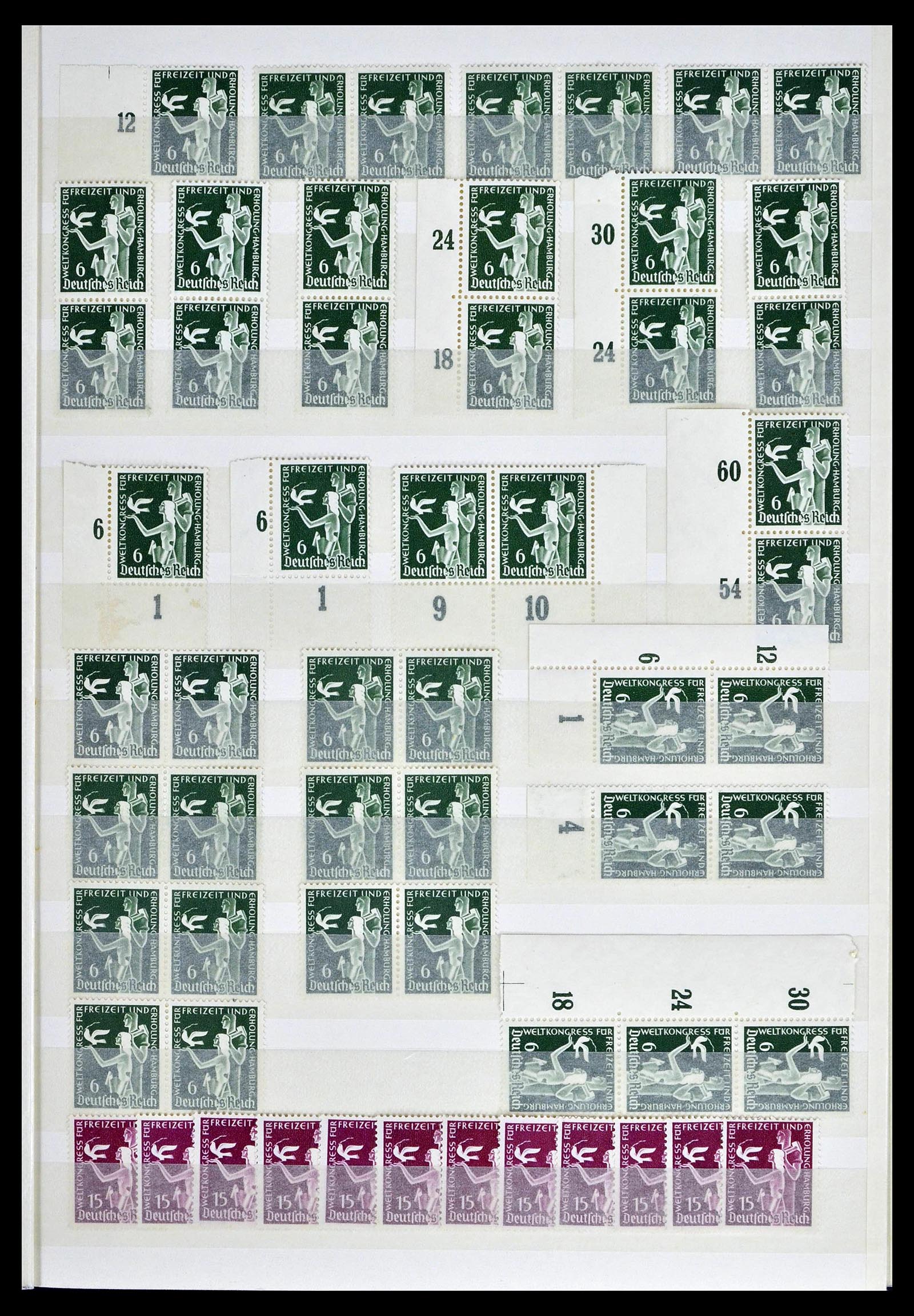 39256 0035 - Postzegelverzameling 39256 Duitse Rijk postfris.