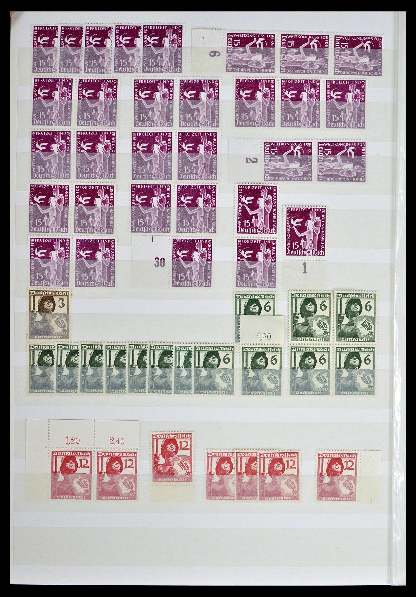 39256 0036 - Stamp collection 39256 German Reich MNH.