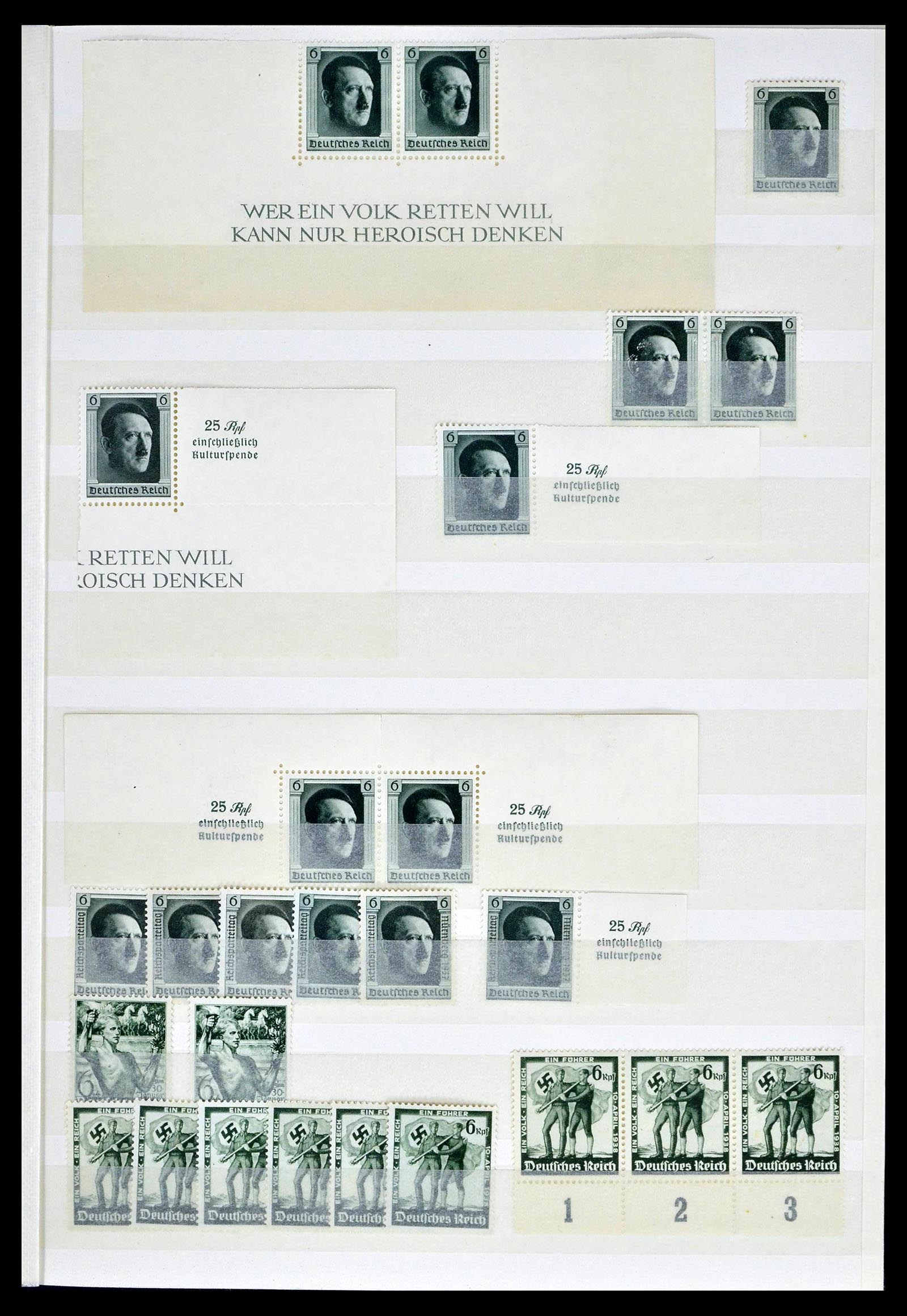 39256 0037 - Postzegelverzameling 39256 Duitse Rijk postfris.