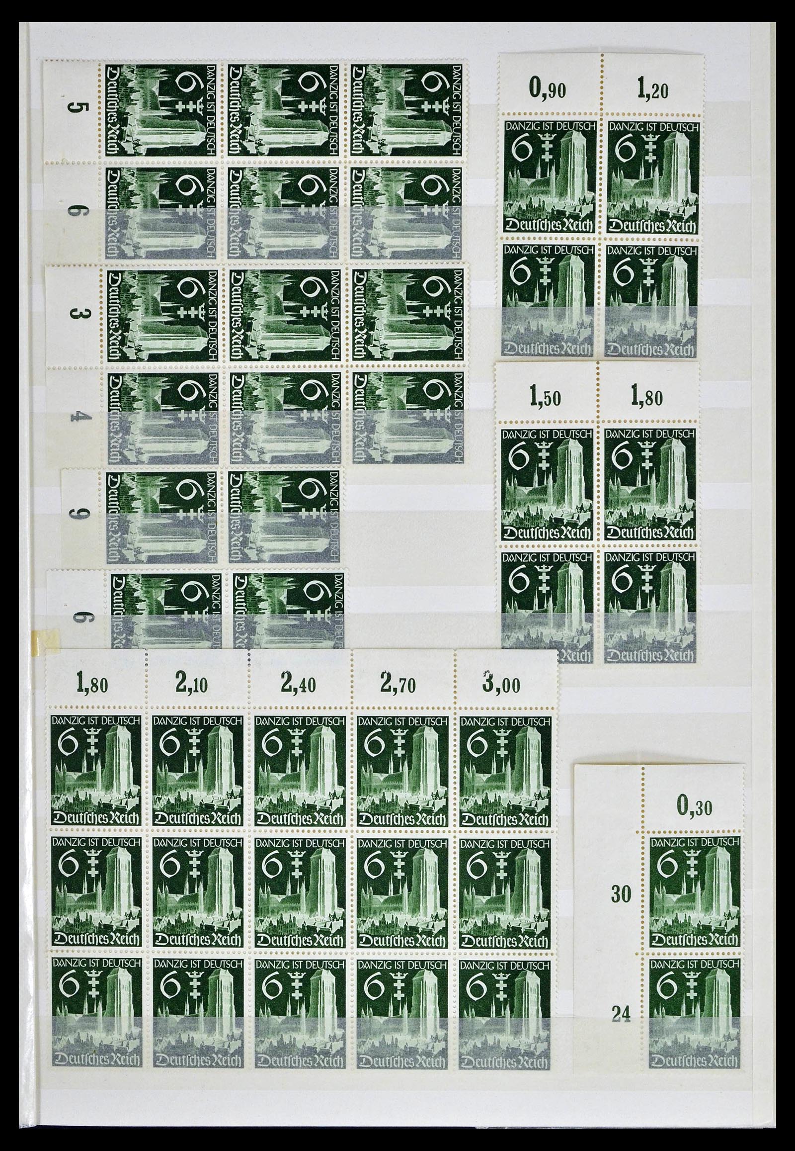 39256 0039 - Stamp collection 39256 German Reich MNH.