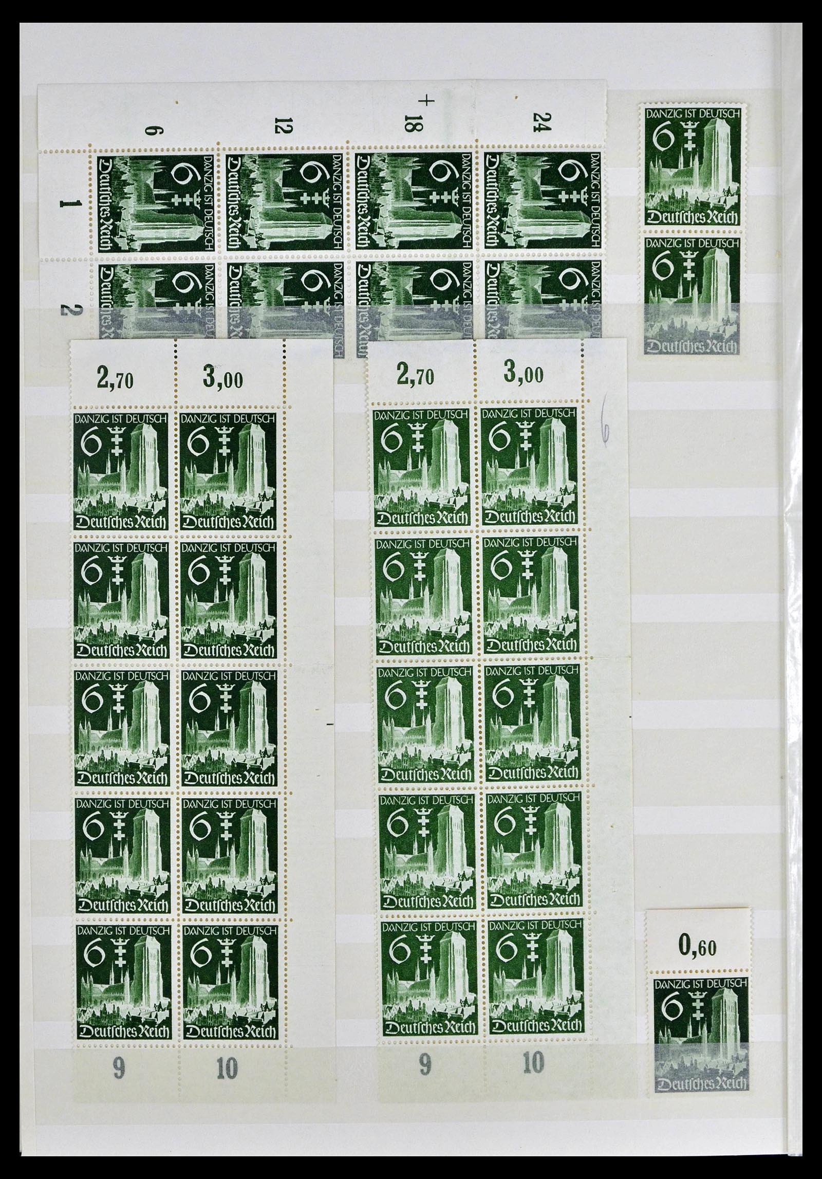 39256 0040 - Stamp collection 39256 German Reich MNH.