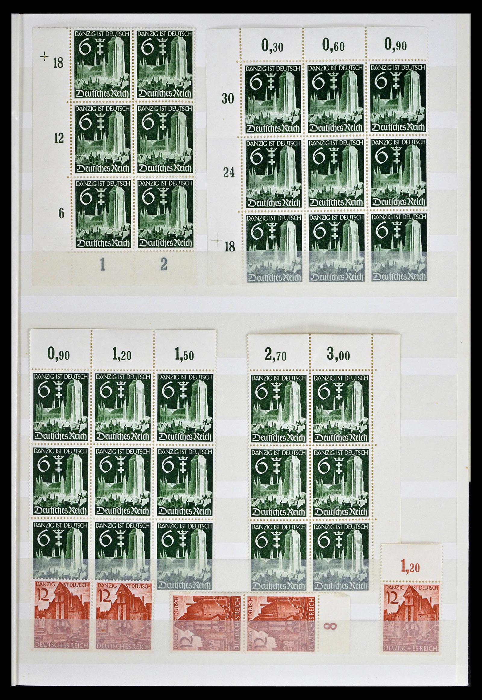 39256 0041 - Stamp collection 39256 German Reich MNH.