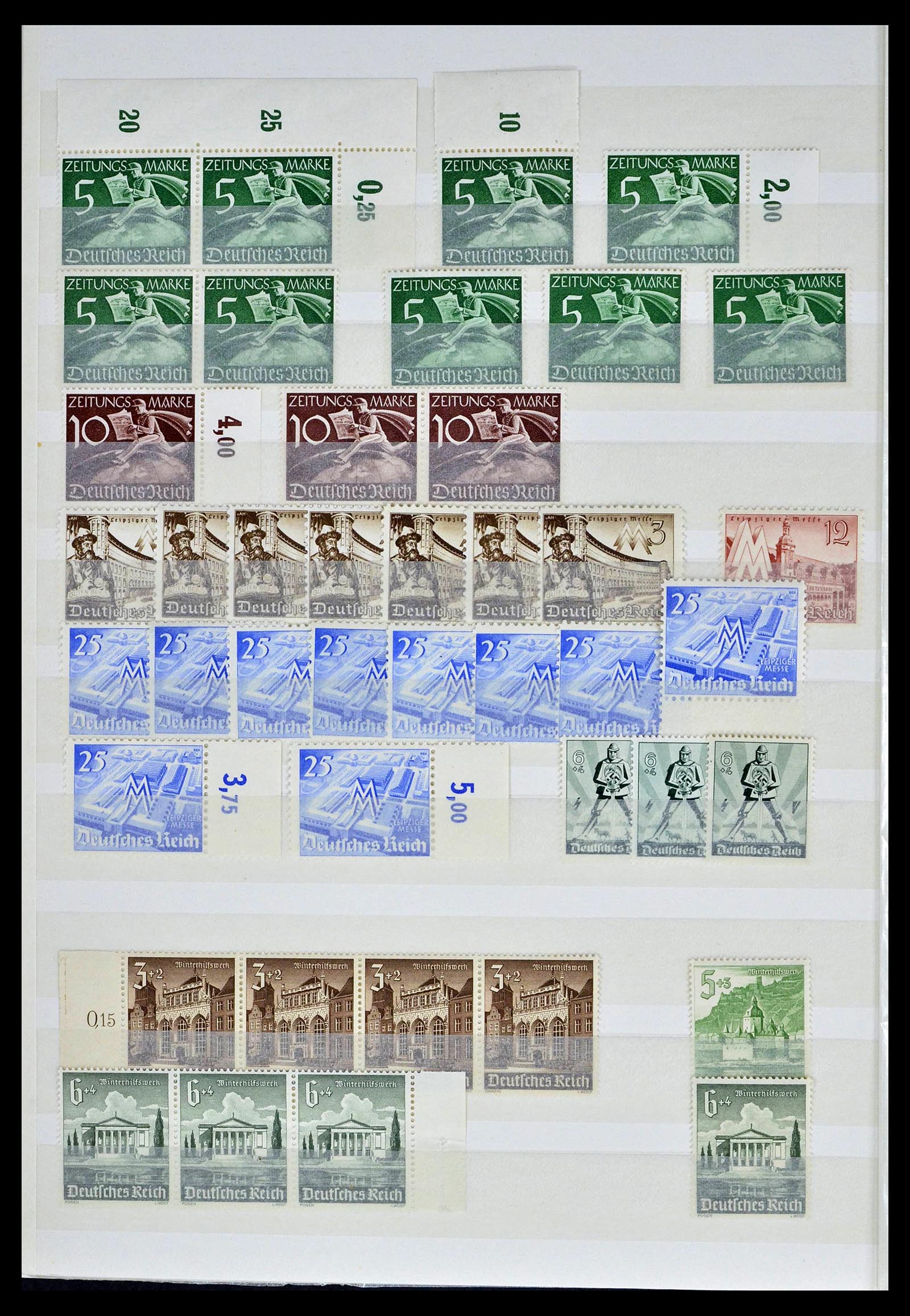 39256 0044 - Postzegelverzameling 39256 Duitse Rijk postfris.