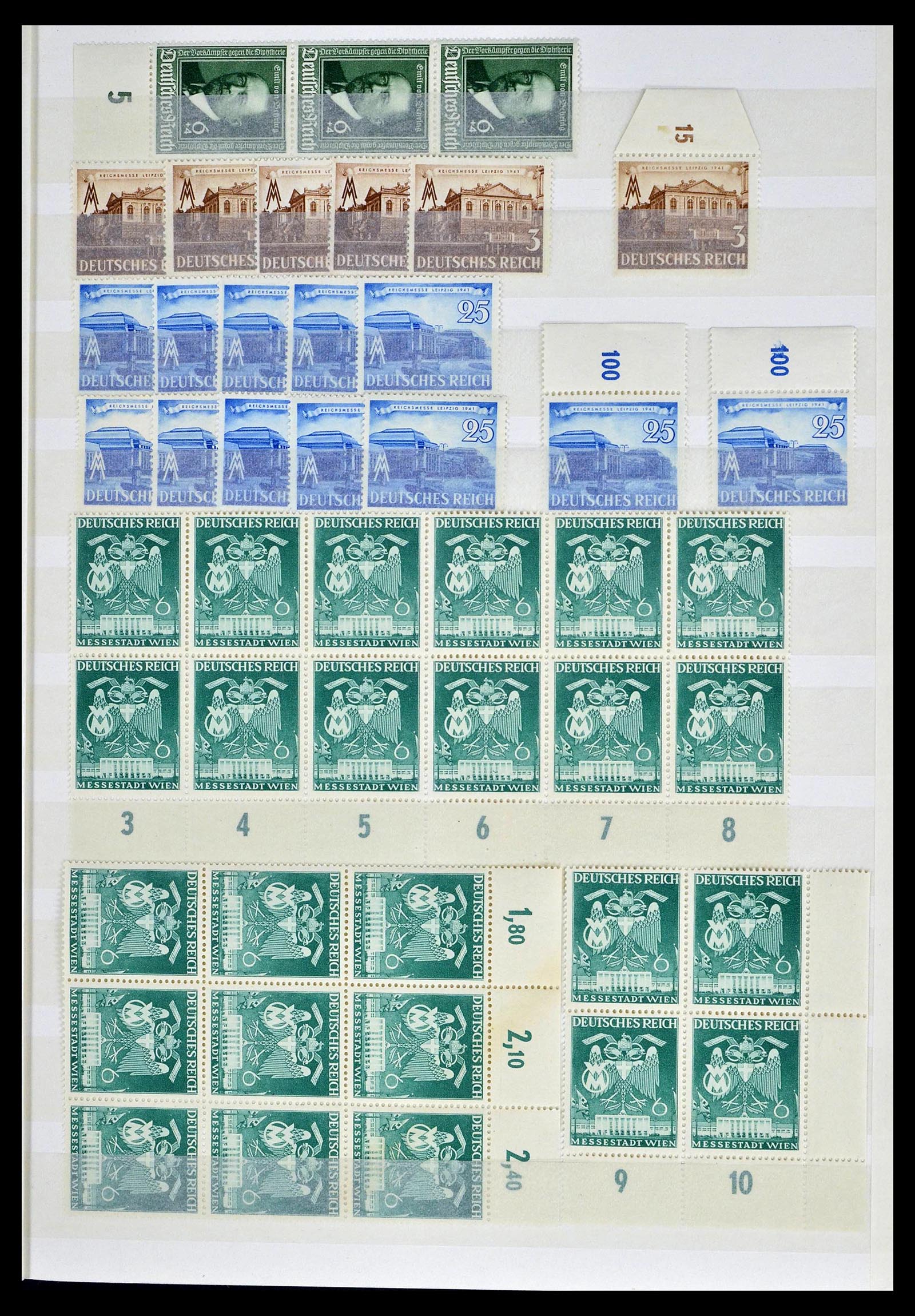39256 0045 - Postzegelverzameling 39256 Duitse Rijk postfris.