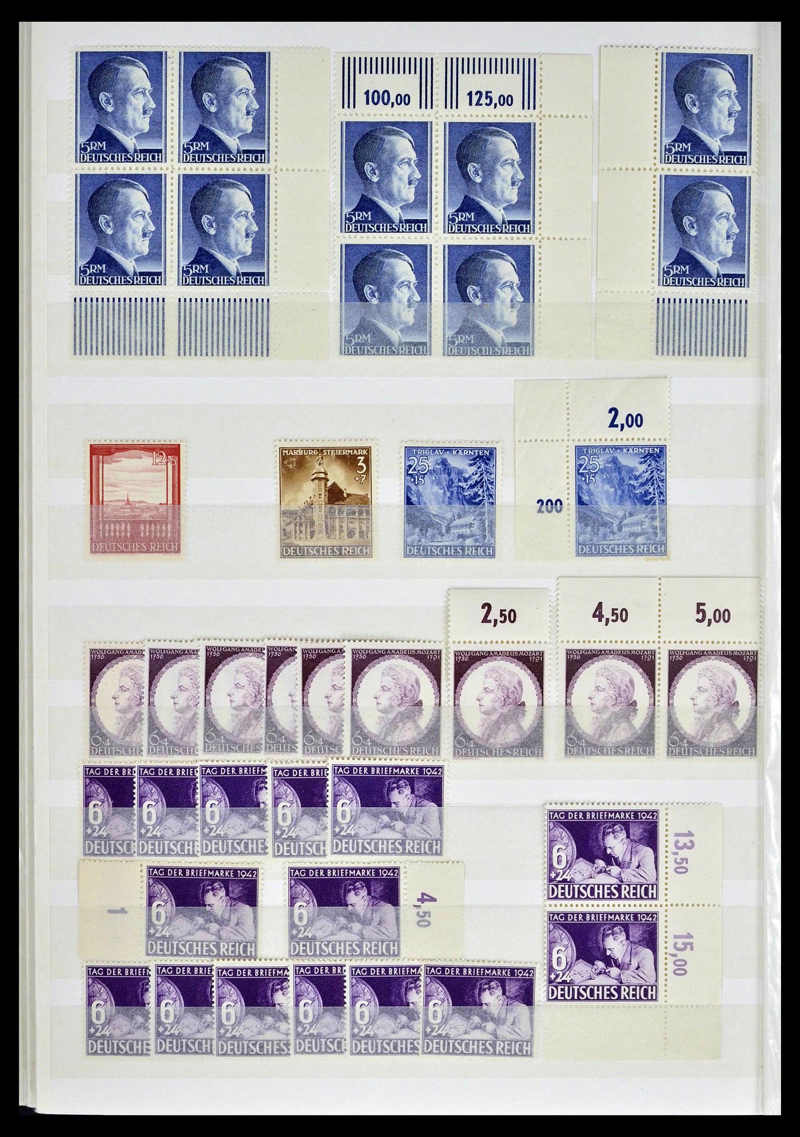 39256 0054 - Stamp collection 39256 German Reich MNH.