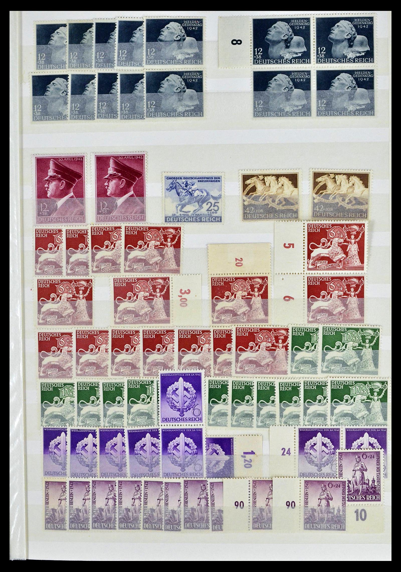 39256 0055 - Postzegelverzameling 39256 Duitse Rijk postfris.