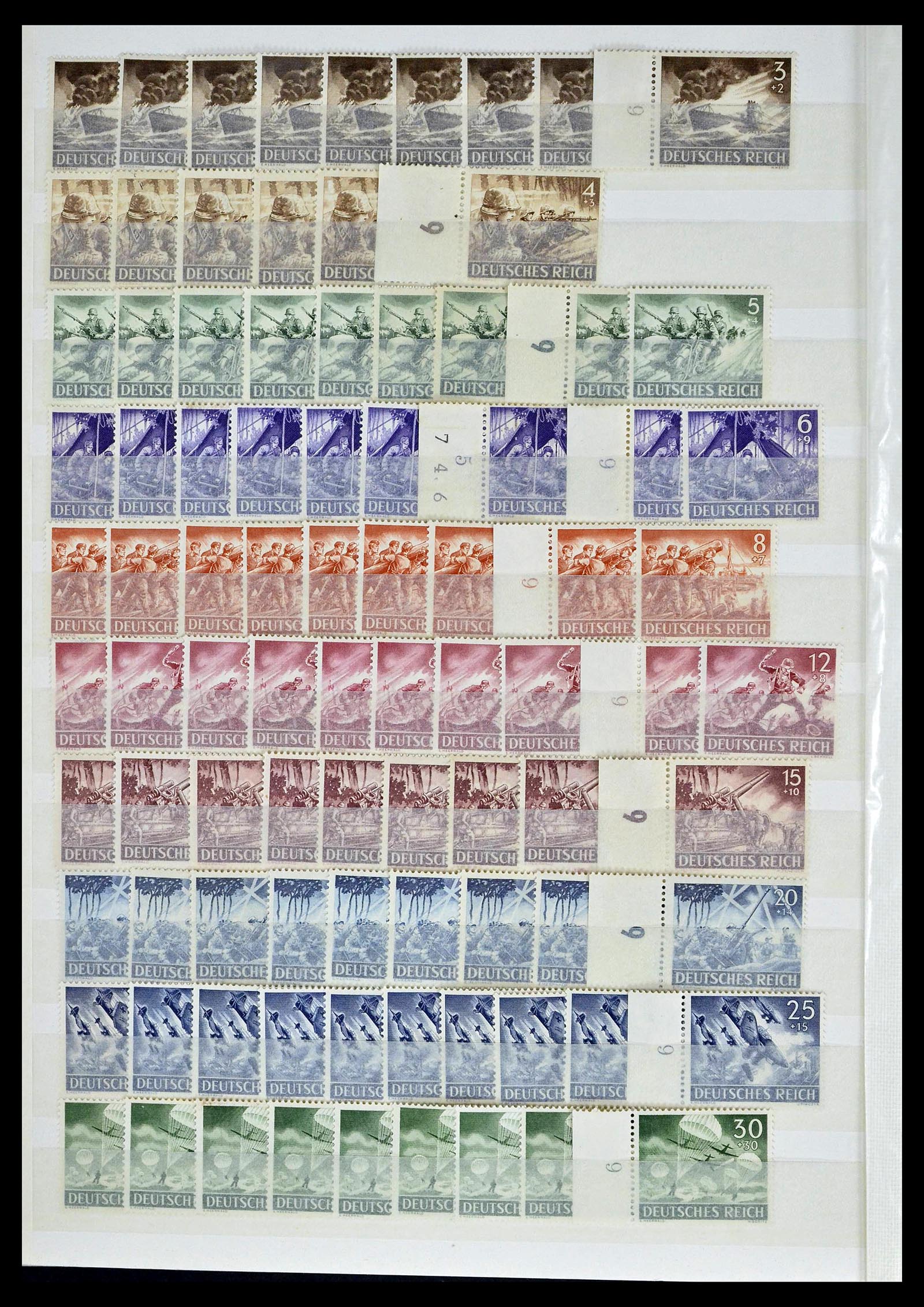 39256 0058 - Stamp collection 39256 German Reich MNH.