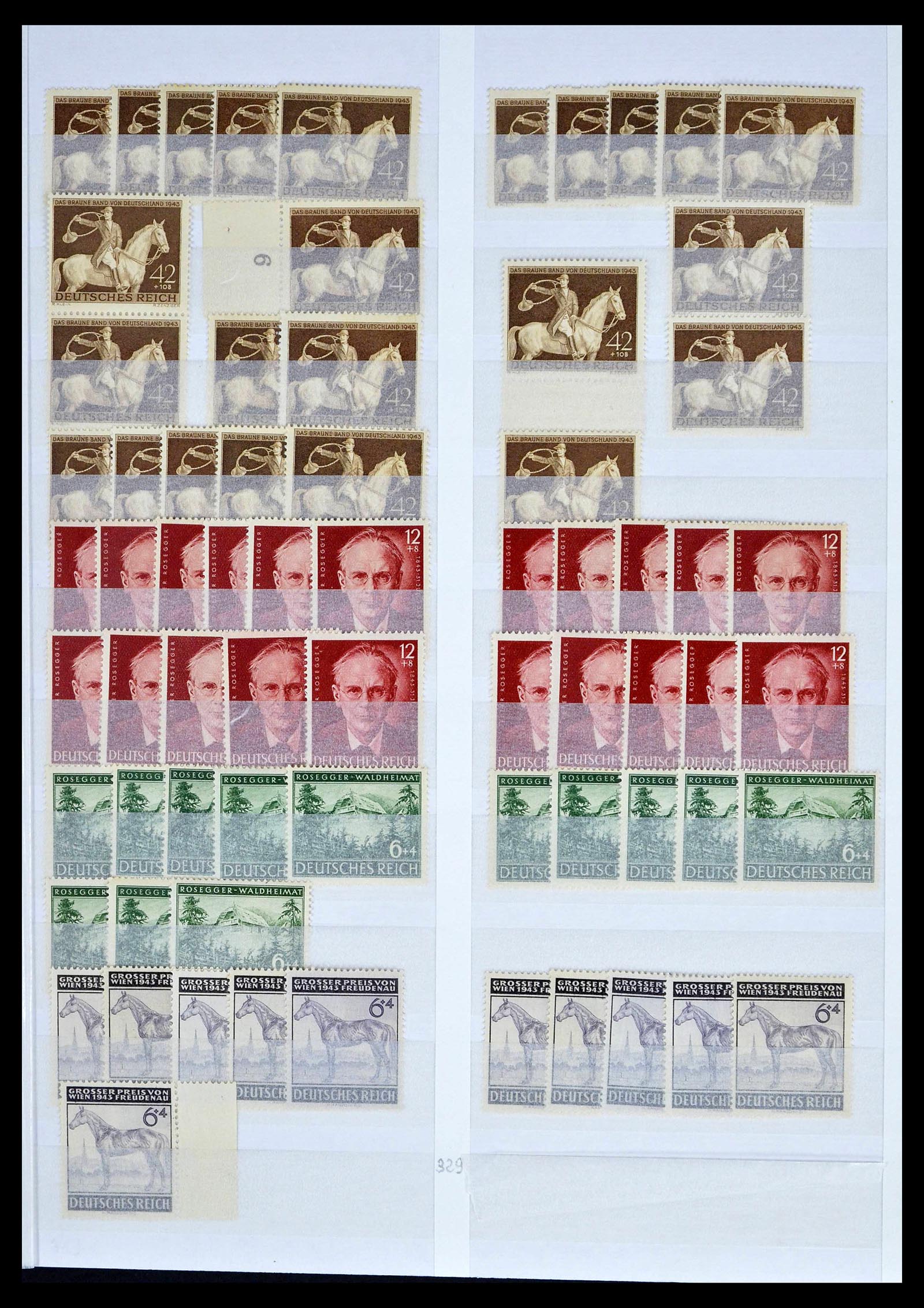 39256 0061 - Stamp collection 39256 German Reich MNH.