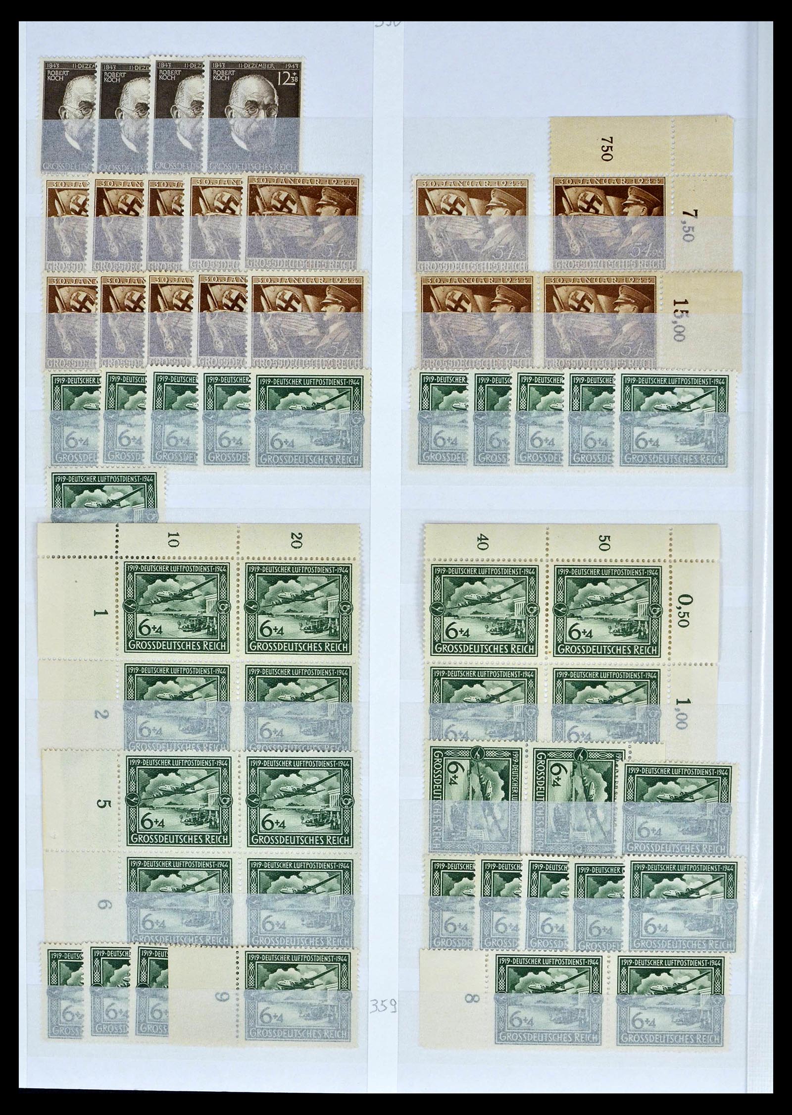39256 0064 - Stamp collection 39256 German Reich MNH.
