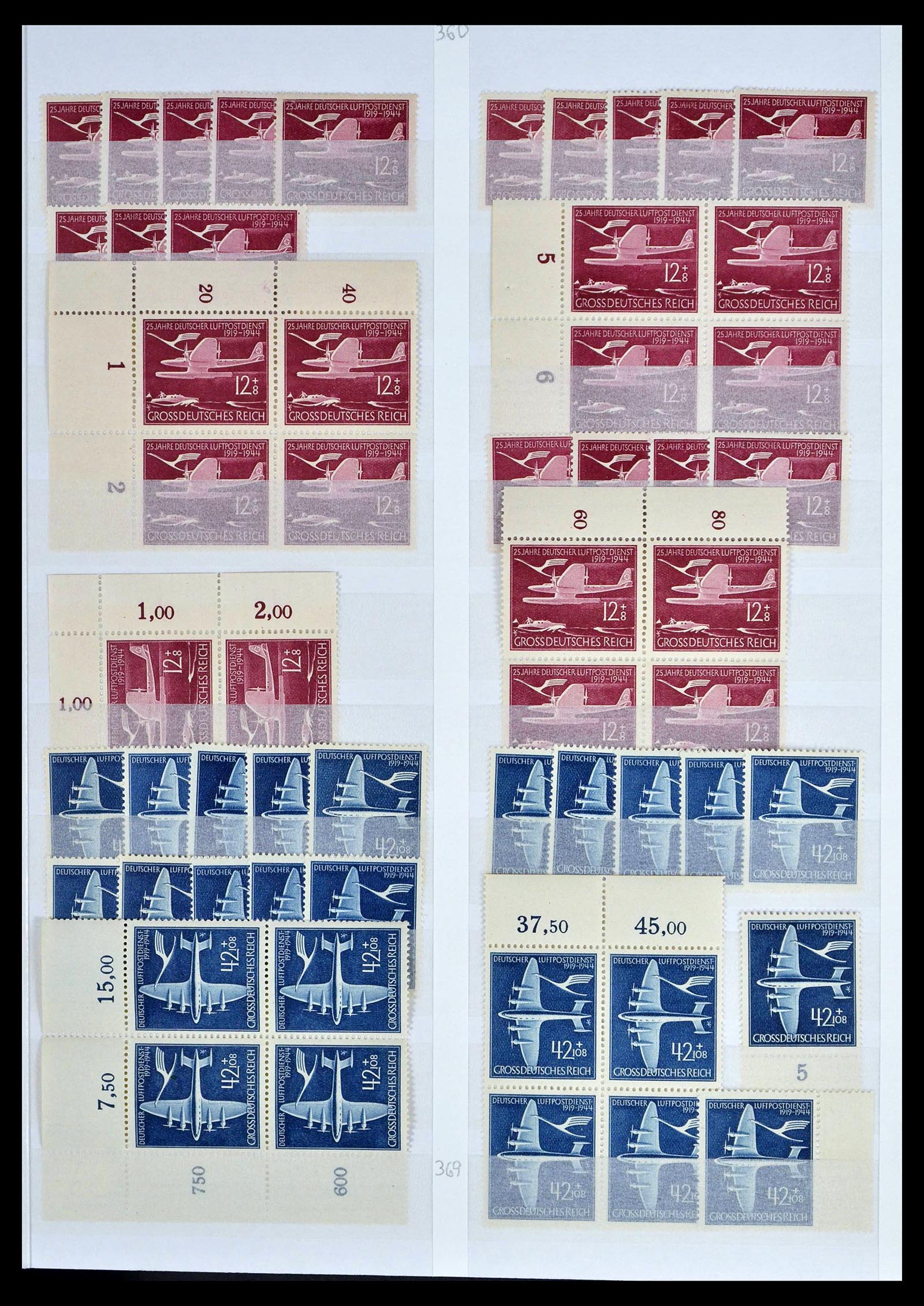 39256 0065 - Postzegelverzameling 39256 Duitse Rijk postfris.