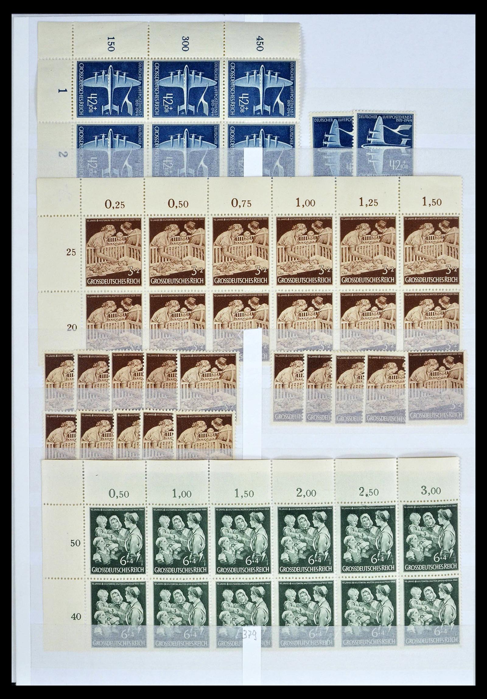 39256 0066 - Stamp collection 39256 German Reich MNH.