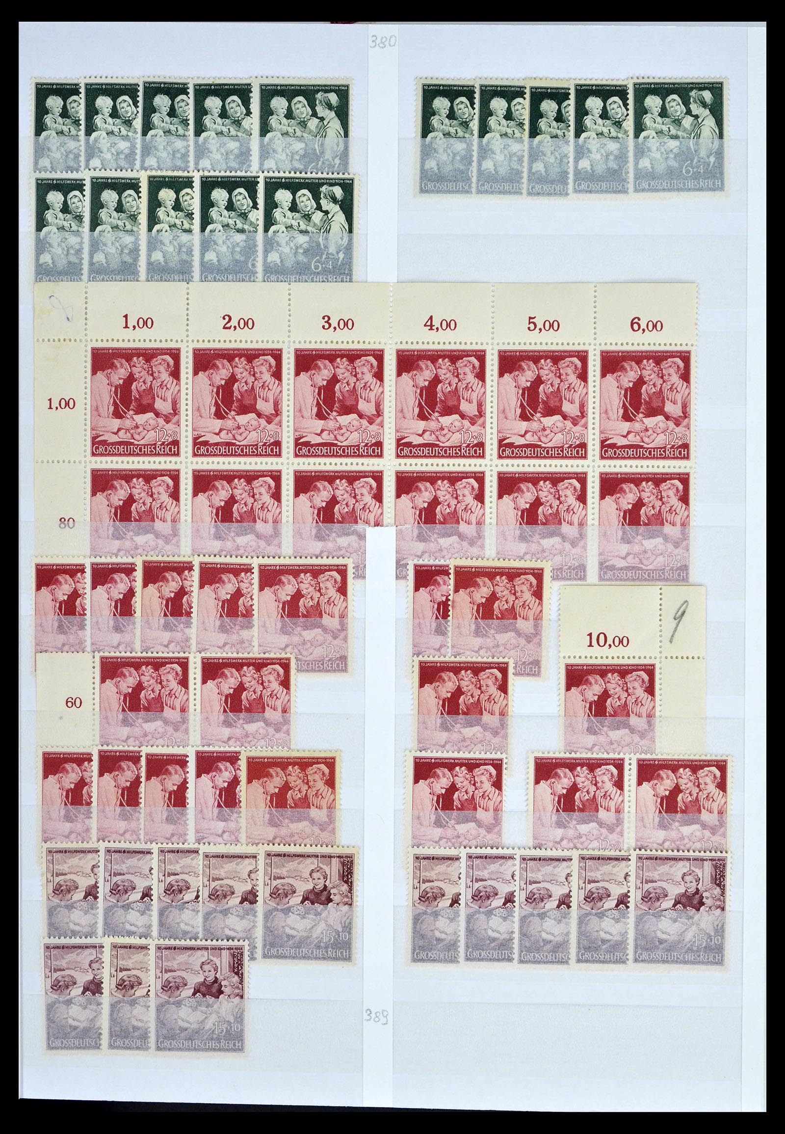 39256 0067 - Postzegelverzameling 39256 Duitse Rijk postfris.