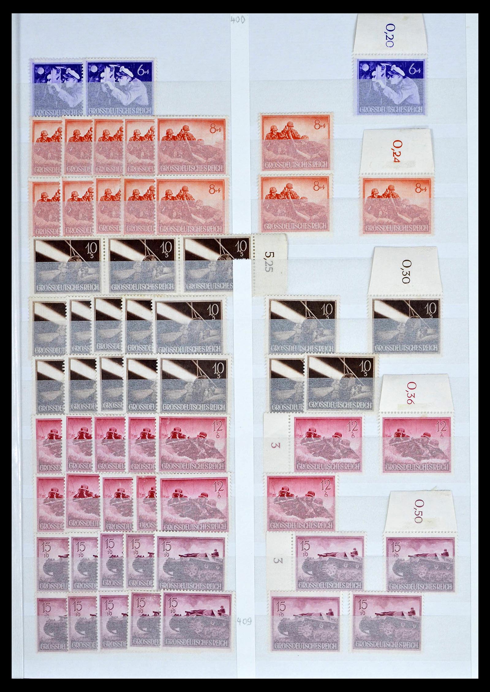 39256 0069 - Stamp collection 39256 German Reich MNH.