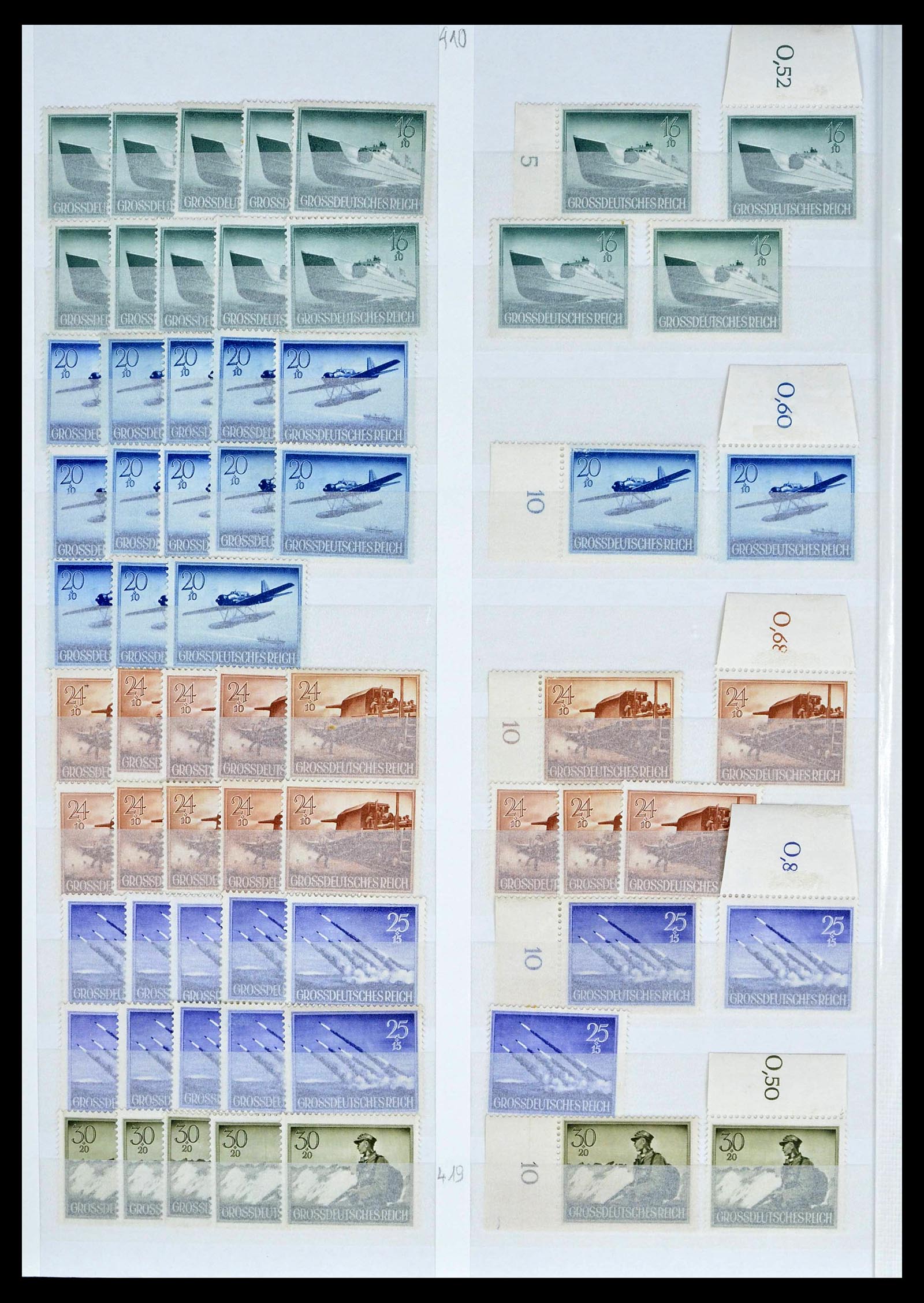 39256 0070 - Stamp collection 39256 German Reich MNH.