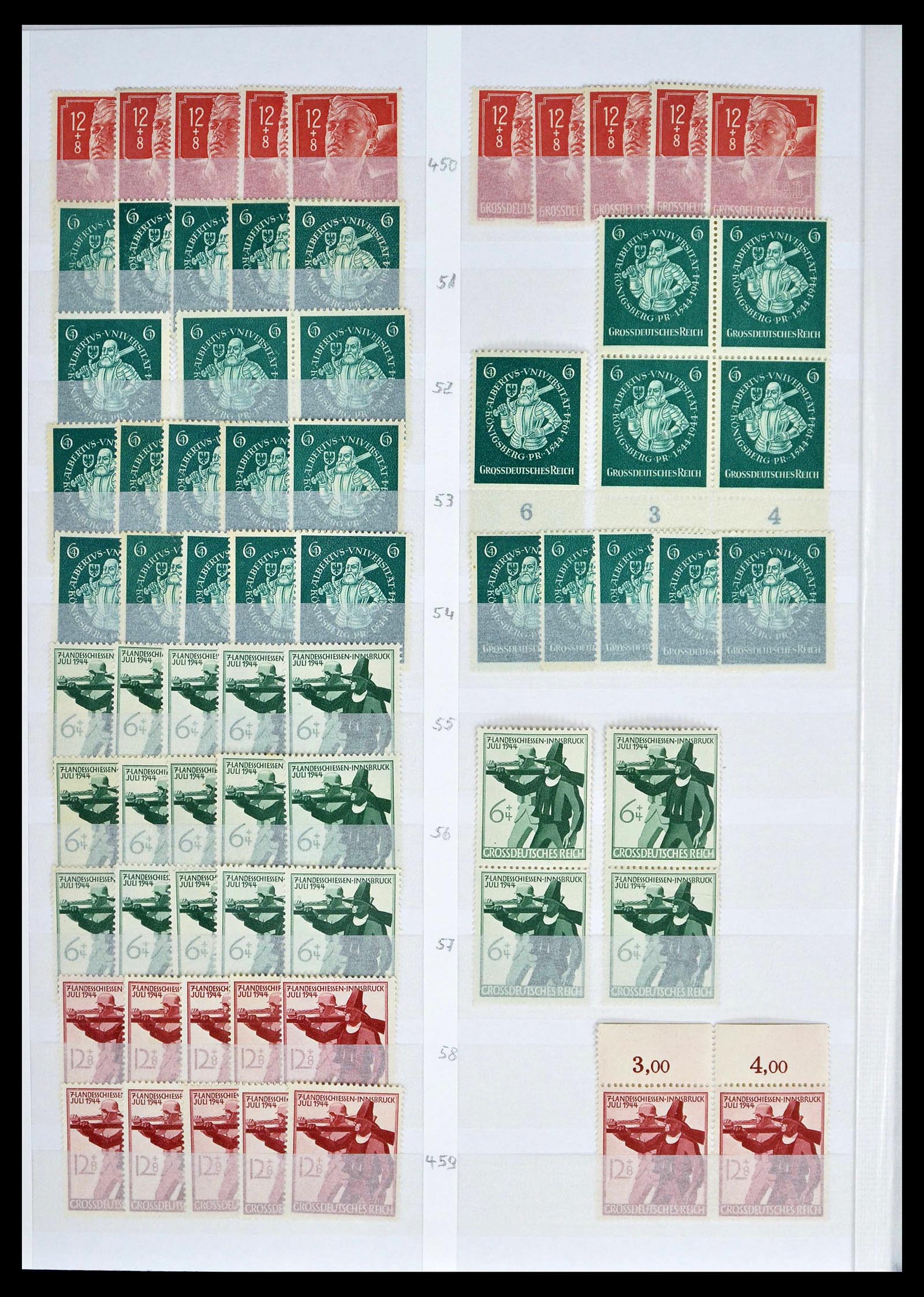 39256 0074 - Stamp collection 39256 German Reich MNH.