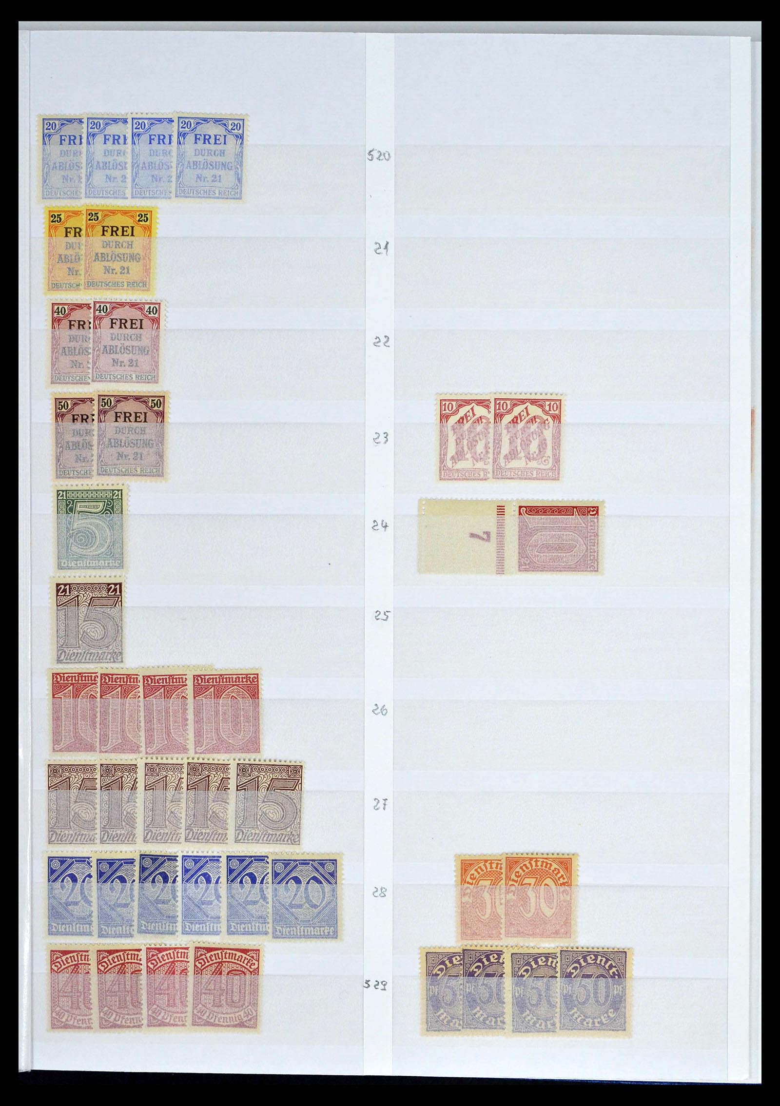 39256 0081 - Postzegelverzameling 39256 Duitse Rijk postfris.