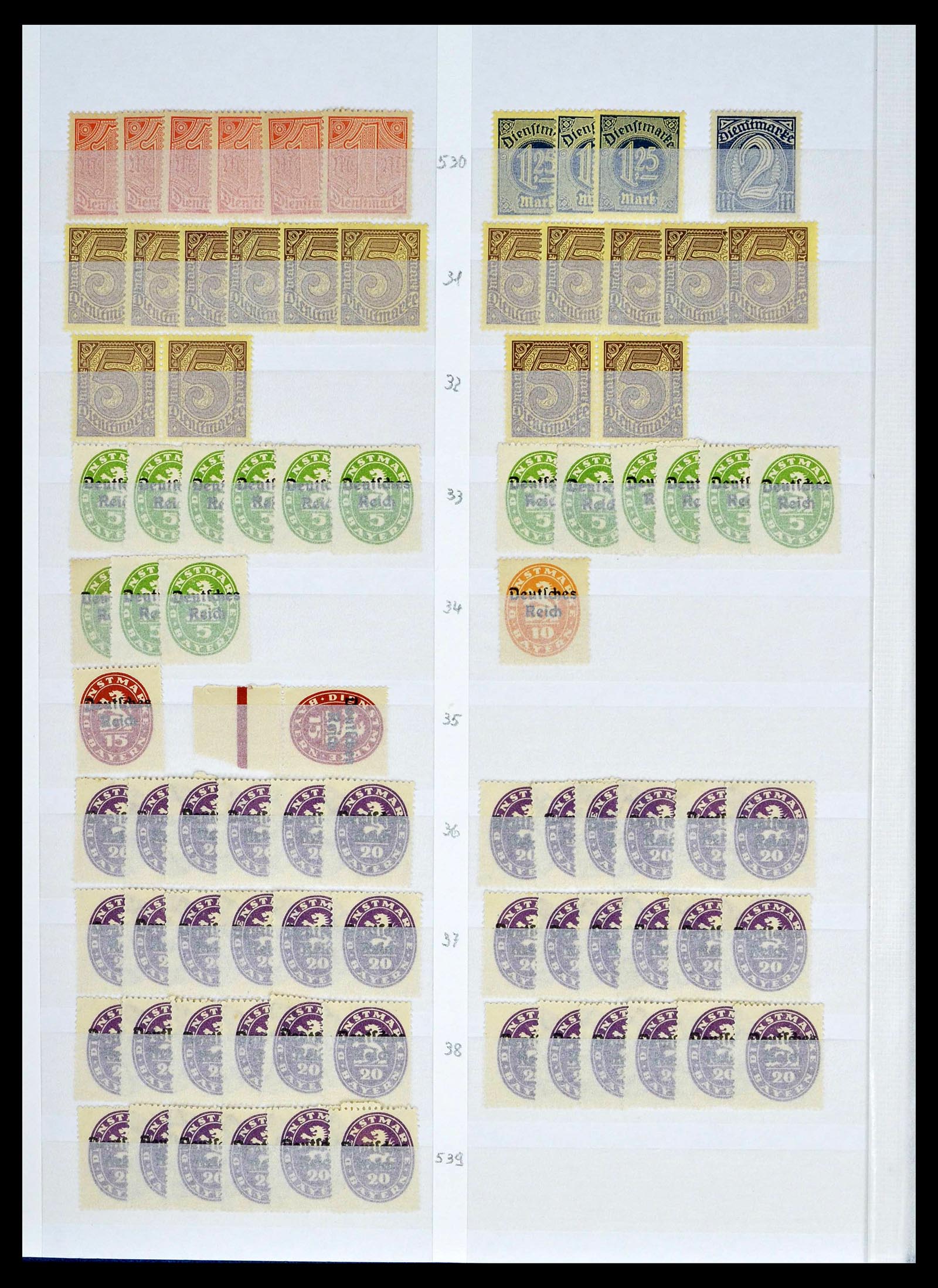 39256 0082 - Postzegelverzameling 39256 Duitse Rijk postfris.