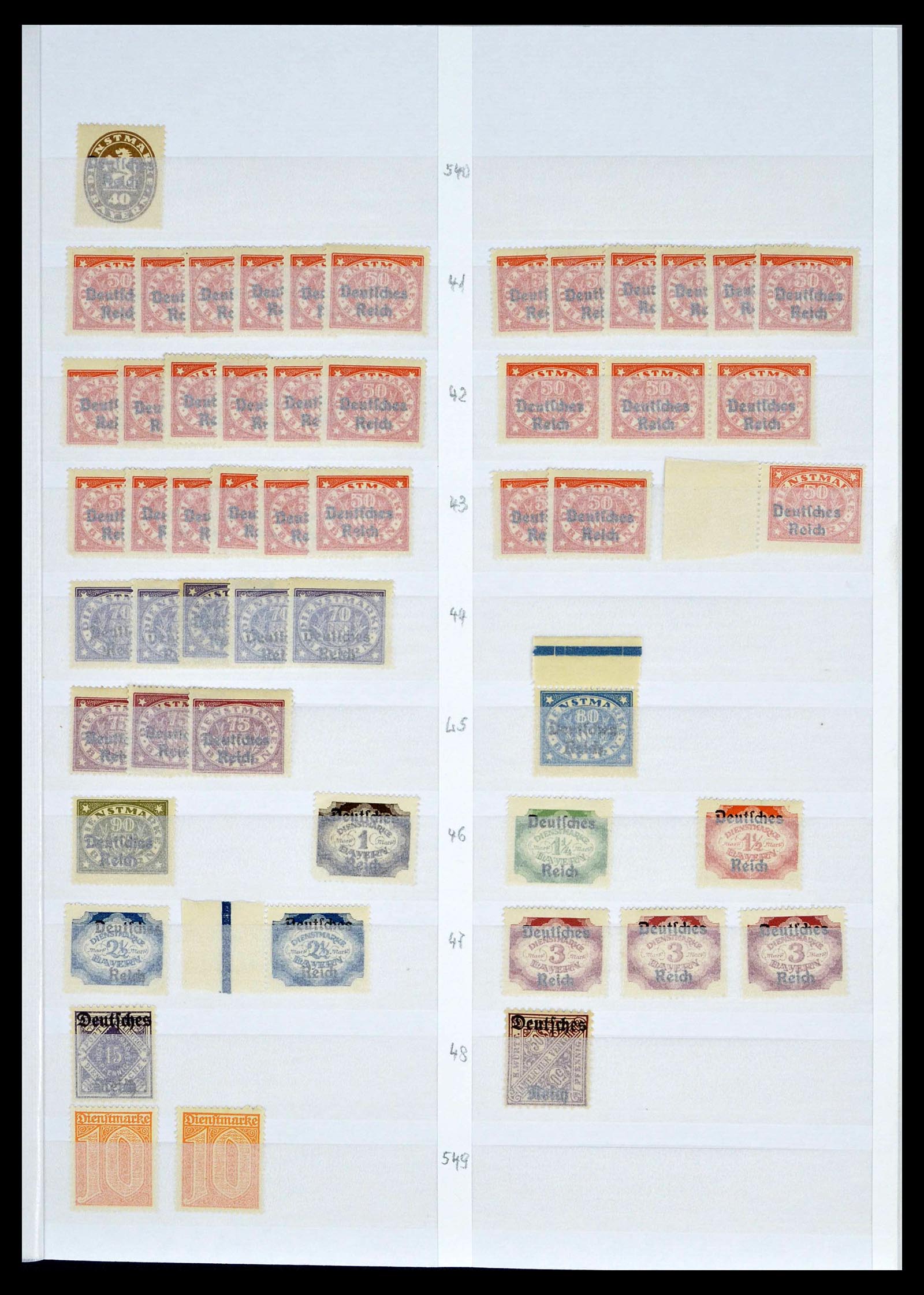 39256 0083 - Stamp collection 39256 German Reich MNH.
