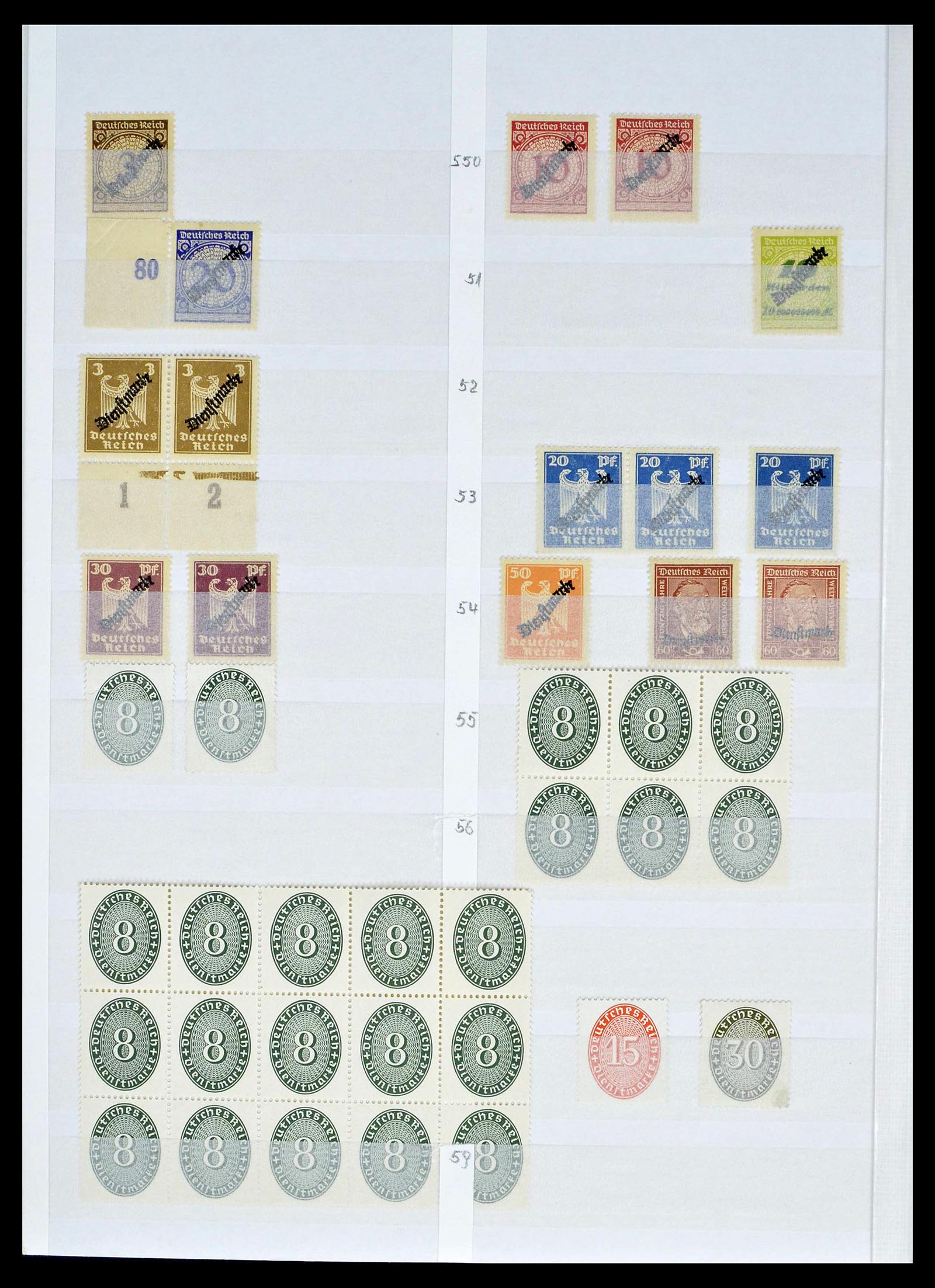 39256 0084 - Stamp collection 39256 German Reich MNH.