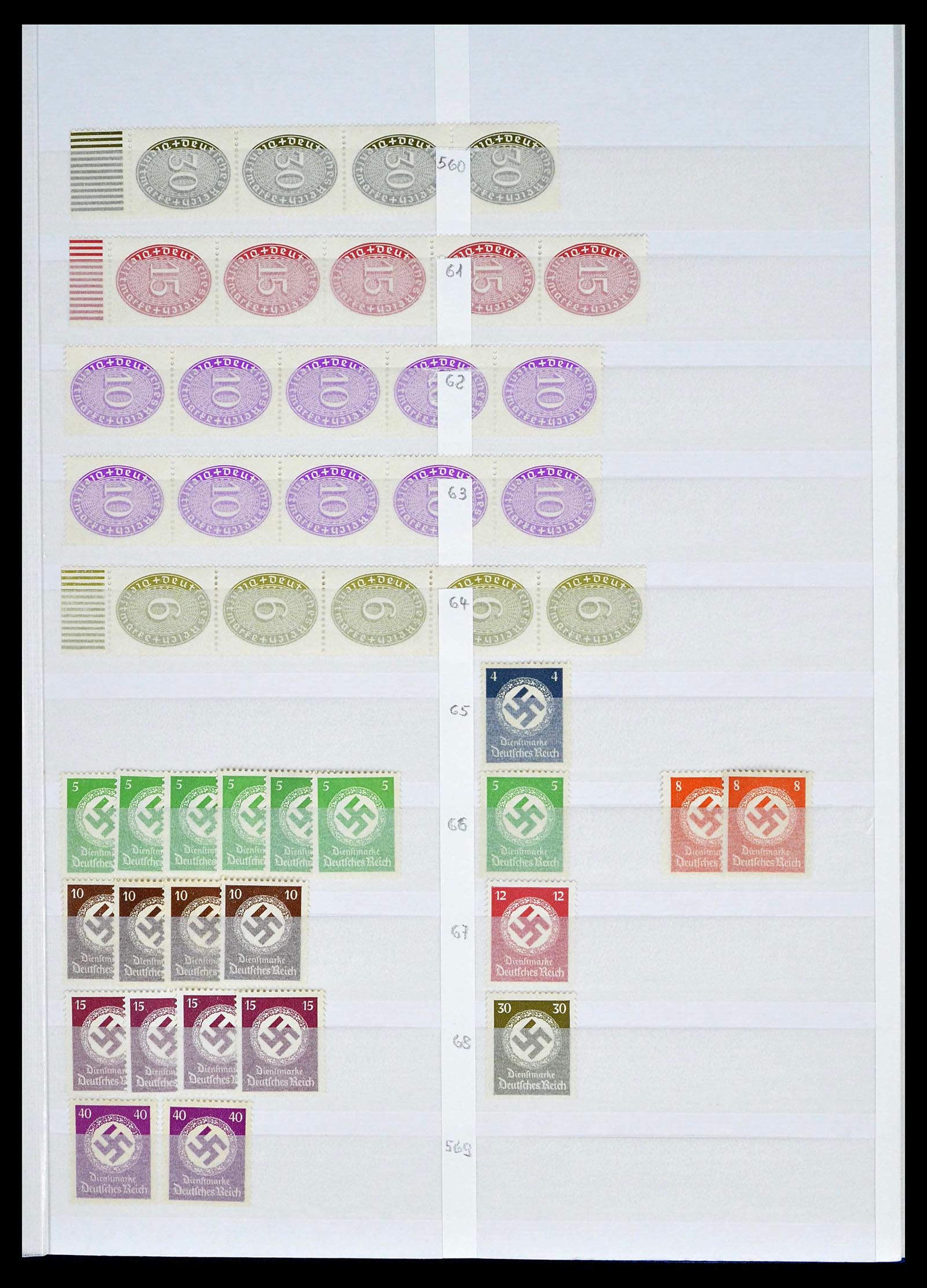 39256 0085 - Postzegelverzameling 39256 Duitse Rijk postfris.