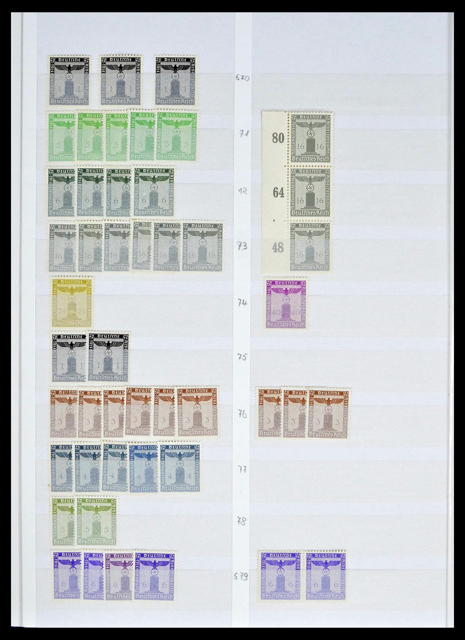 39256 0086 - Postzegelverzameling 39256 Duitse Rijk postfris.