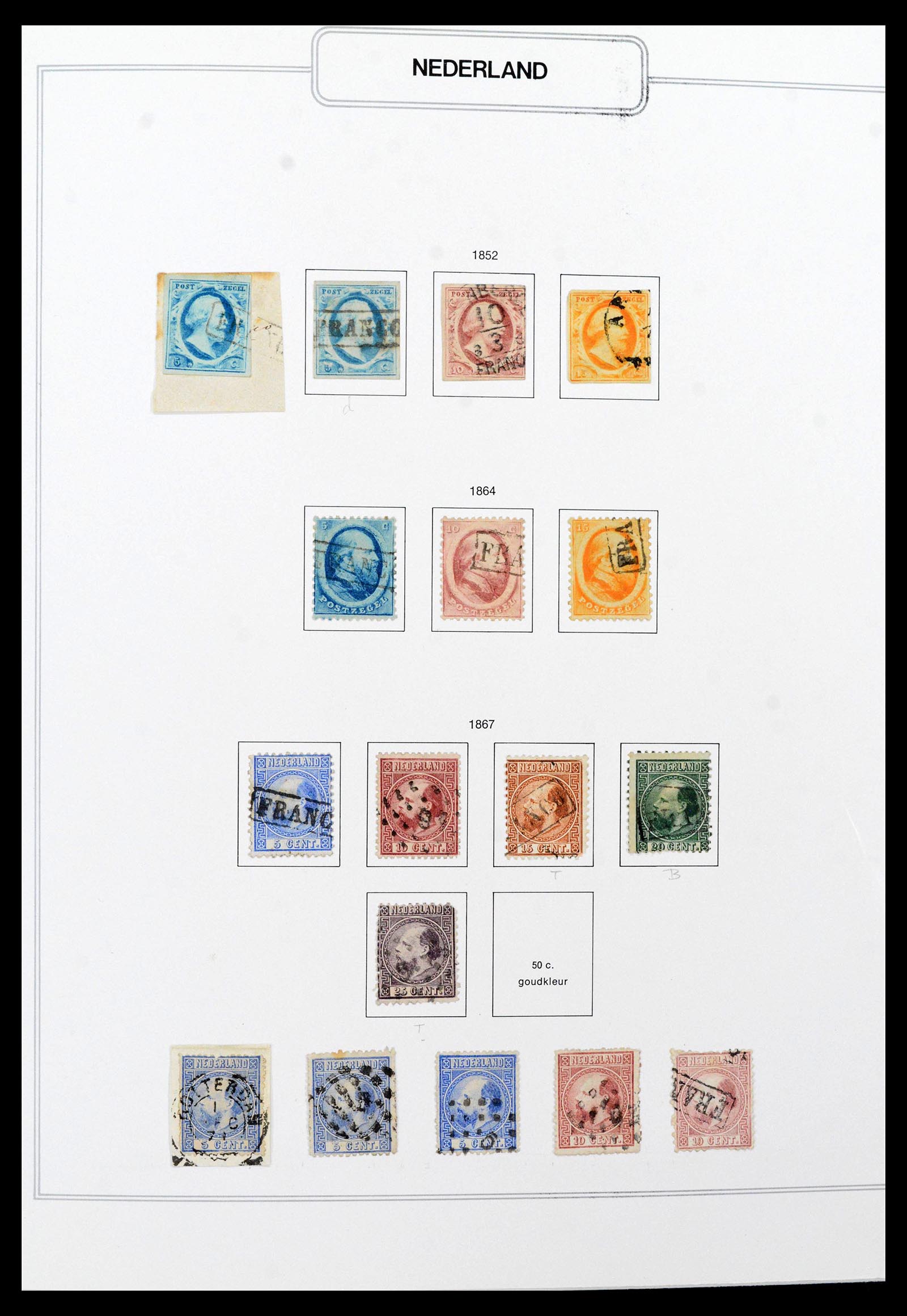 39261 0001 - Stamp collection 39261 Netherlands 1852-2015.