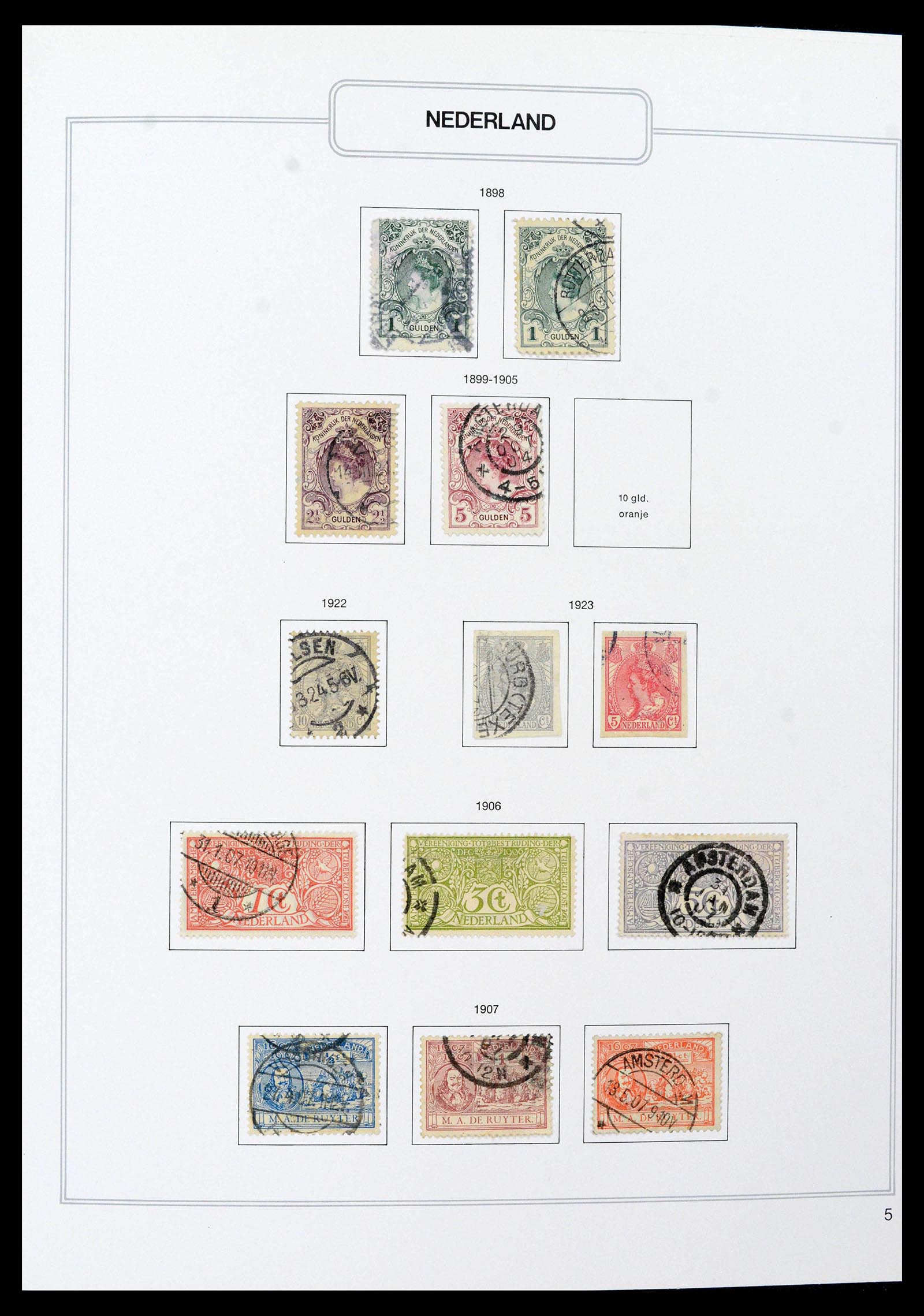 39261 0005 - Postzegelverzameling 39261 Nederland 1852-2015.