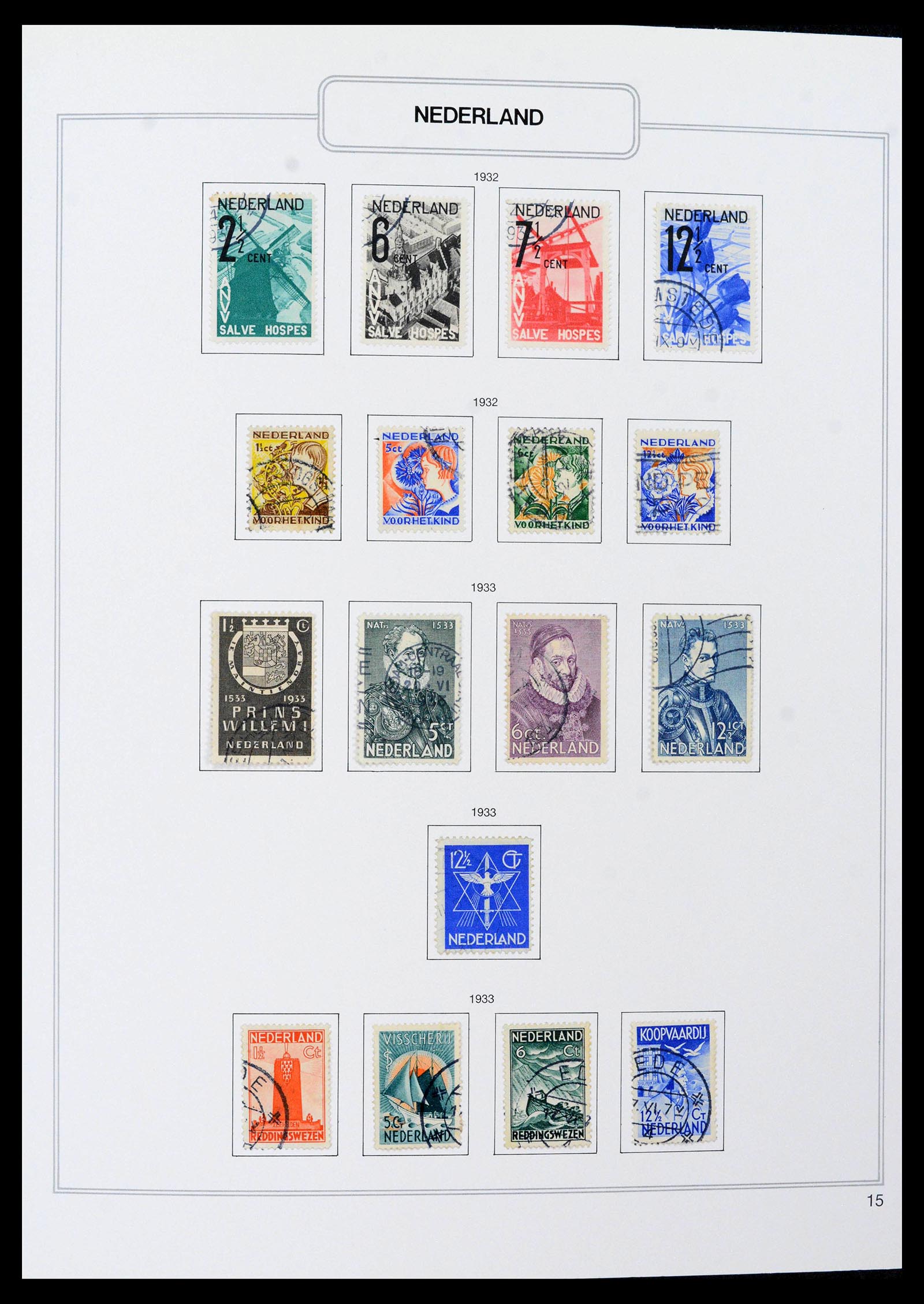 39261 0015 - Stamp collection 39261 Netherlands 1852-2015.
