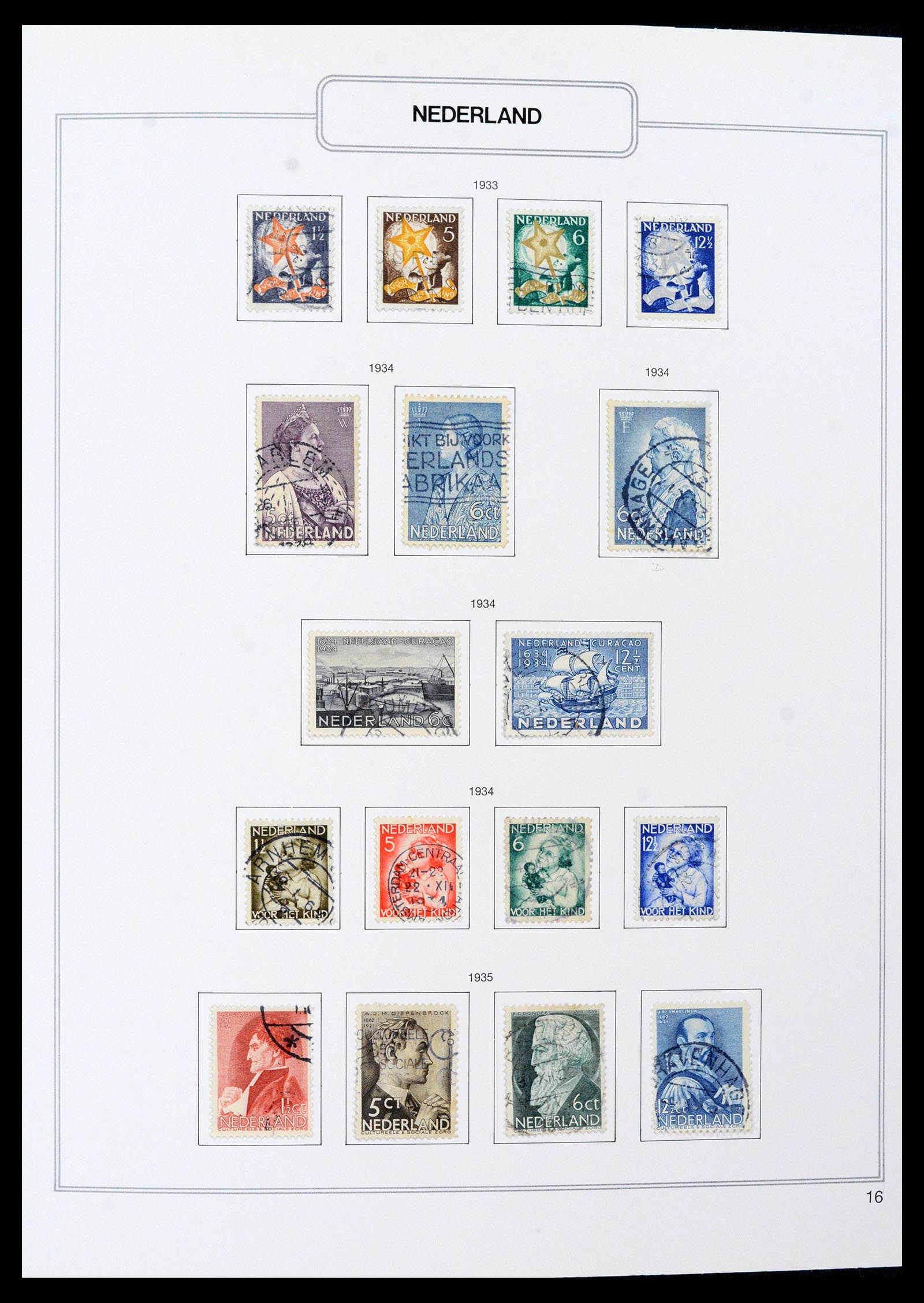 39261 0016 - Stamp collection 39261 Netherlands 1852-2015.