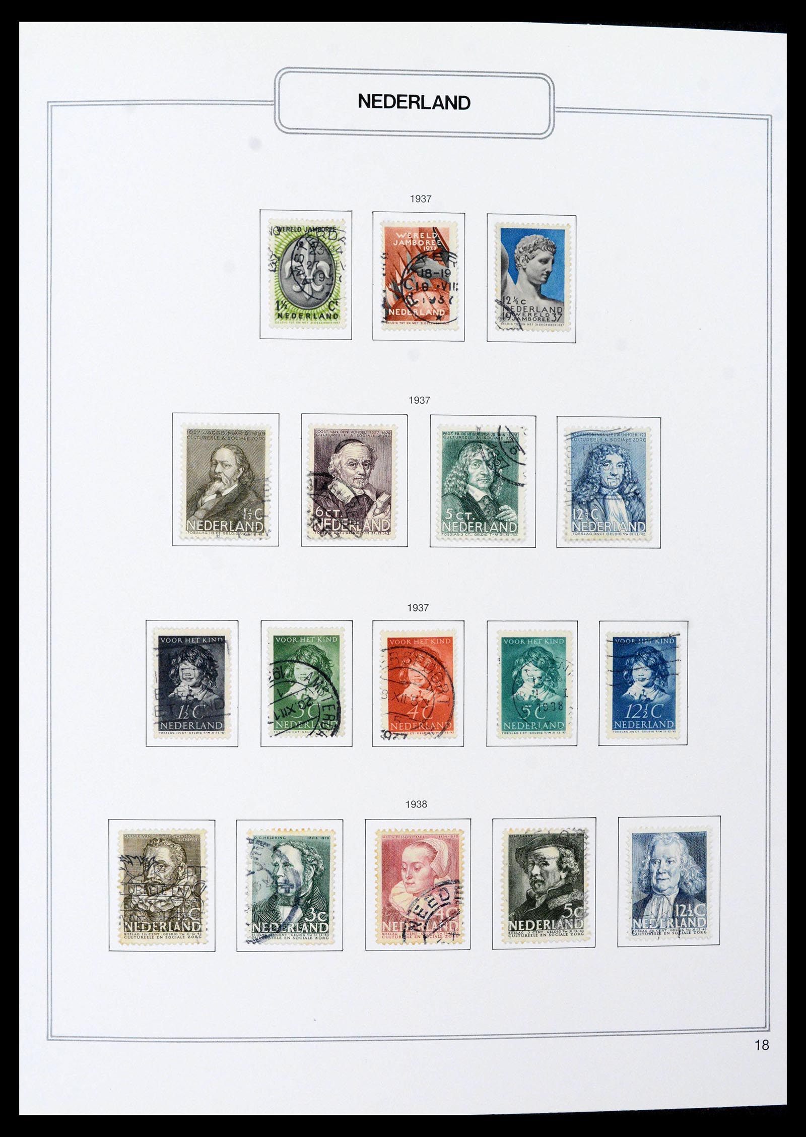 39261 0018 - Stamp collection 39261 Netherlands 1852-2015.