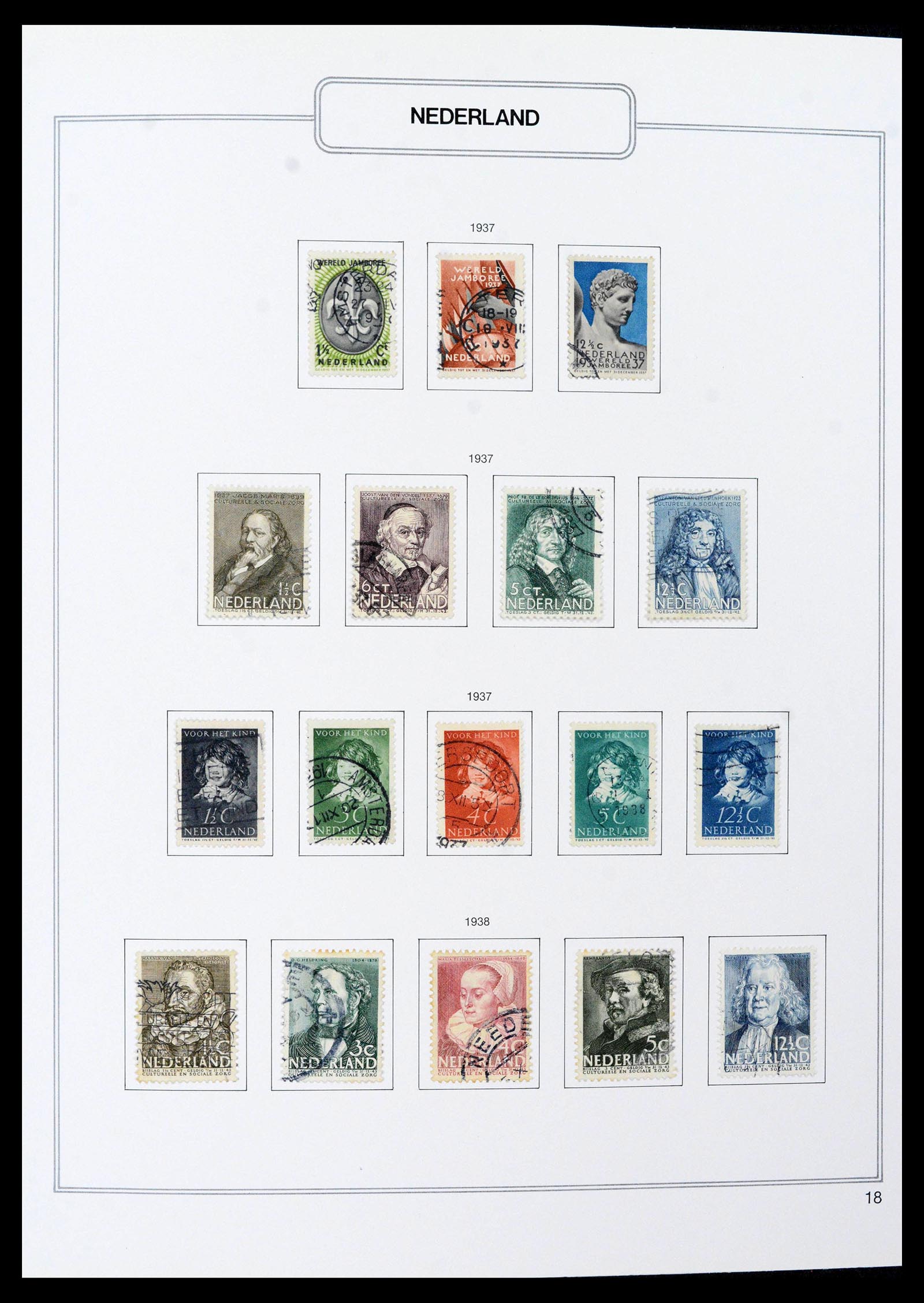 39261 0018 - Postzegelverzameling 39261 Nederland 1852-2015.