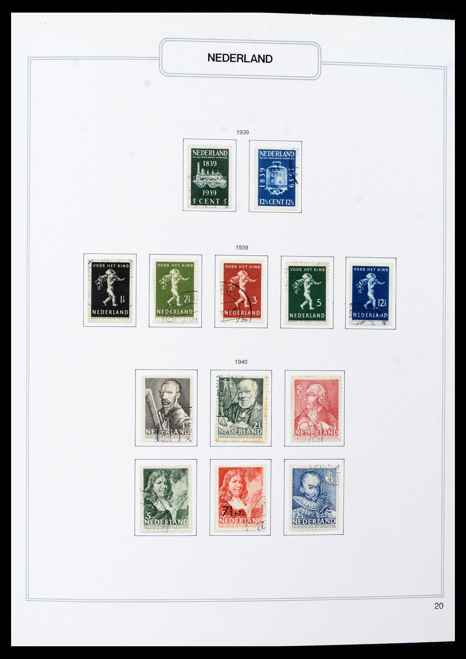 39261 0020 - Postzegelverzameling 39261 Nederland 1852-2015.