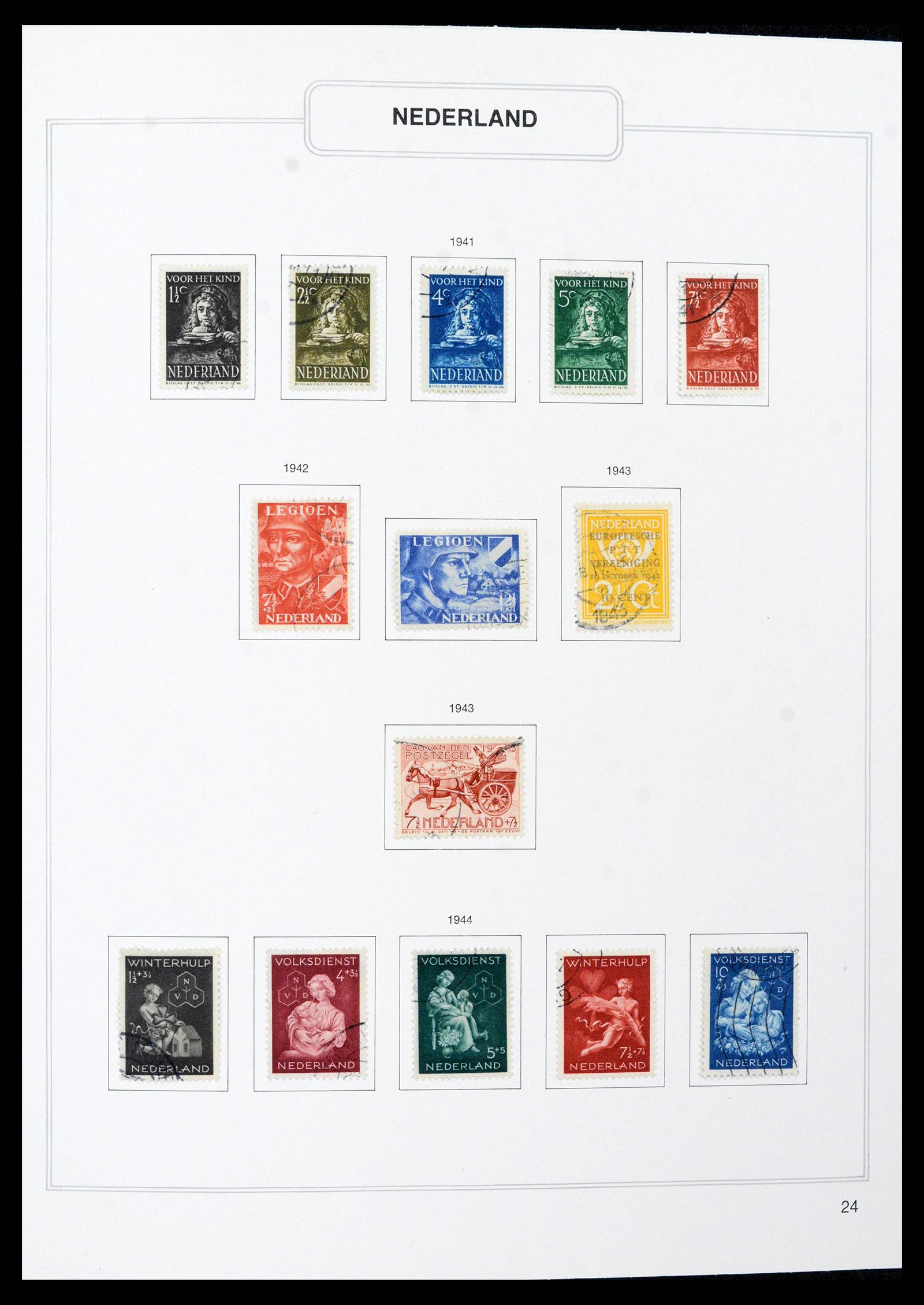 39261 0024 - Stamp collection 39261 Netherlands 1852-2015.