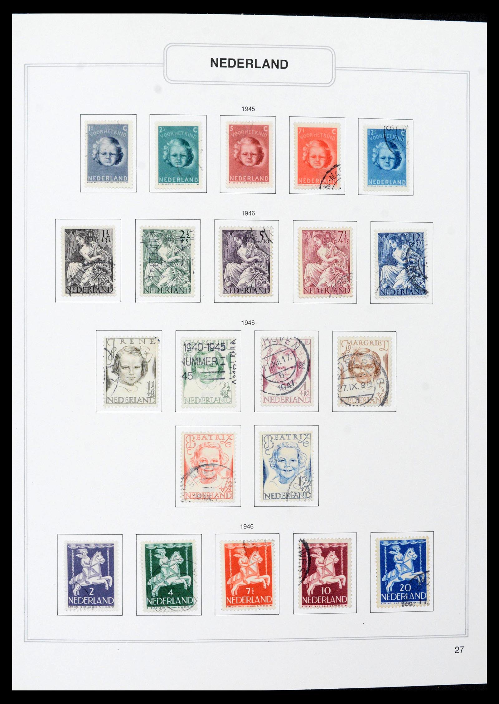 39261 0027 - Stamp collection 39261 Netherlands 1852-2015.