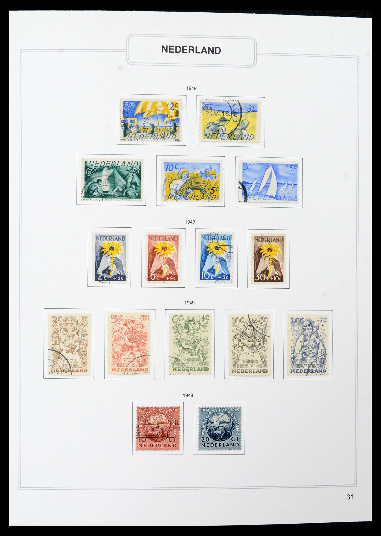 39261 0031 - Stamp collection 39261 Netherlands 1852-2015.