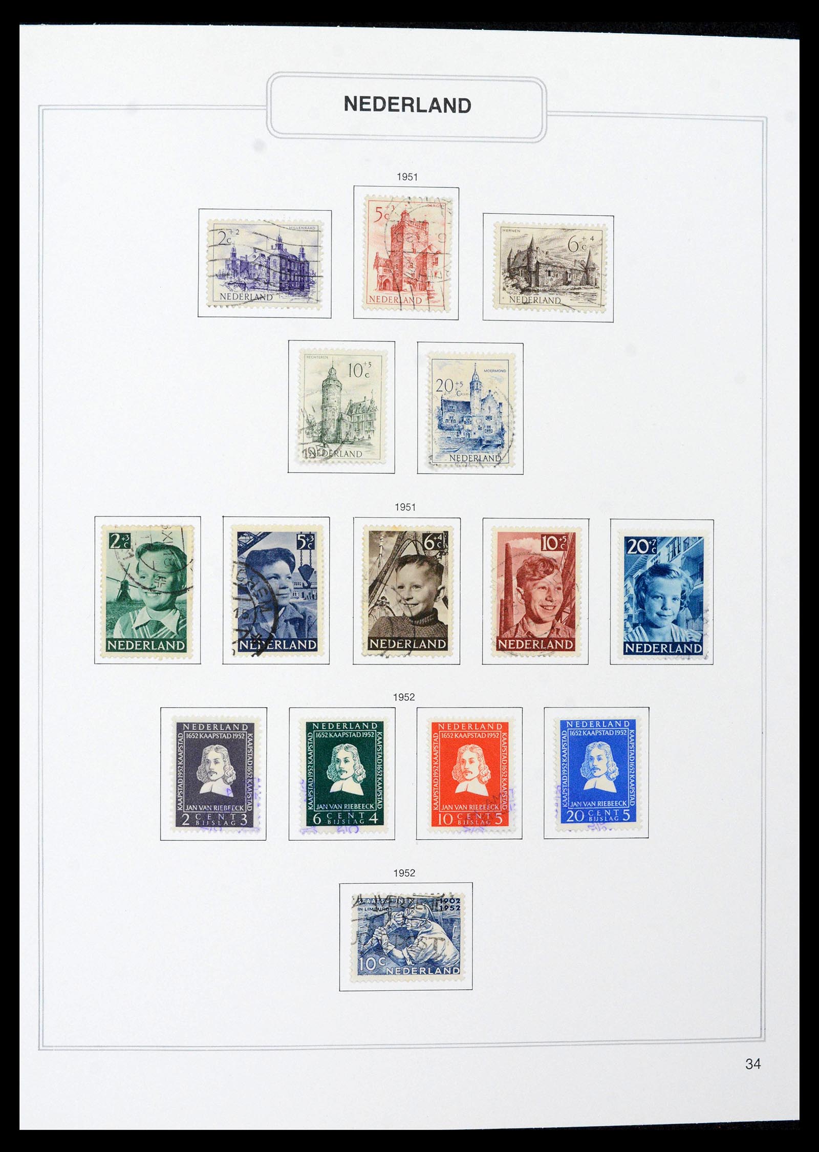 39261 0034 - Stamp collection 39261 Netherlands 1852-2015.