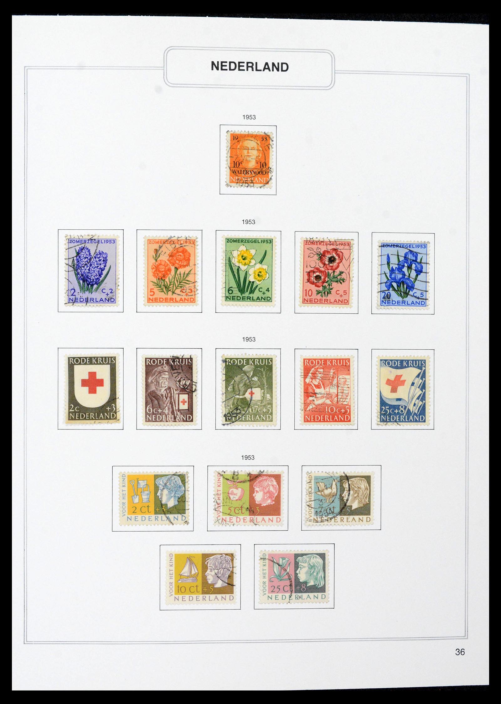 39261 0036 - Stamp collection 39261 Netherlands 1852-2015.